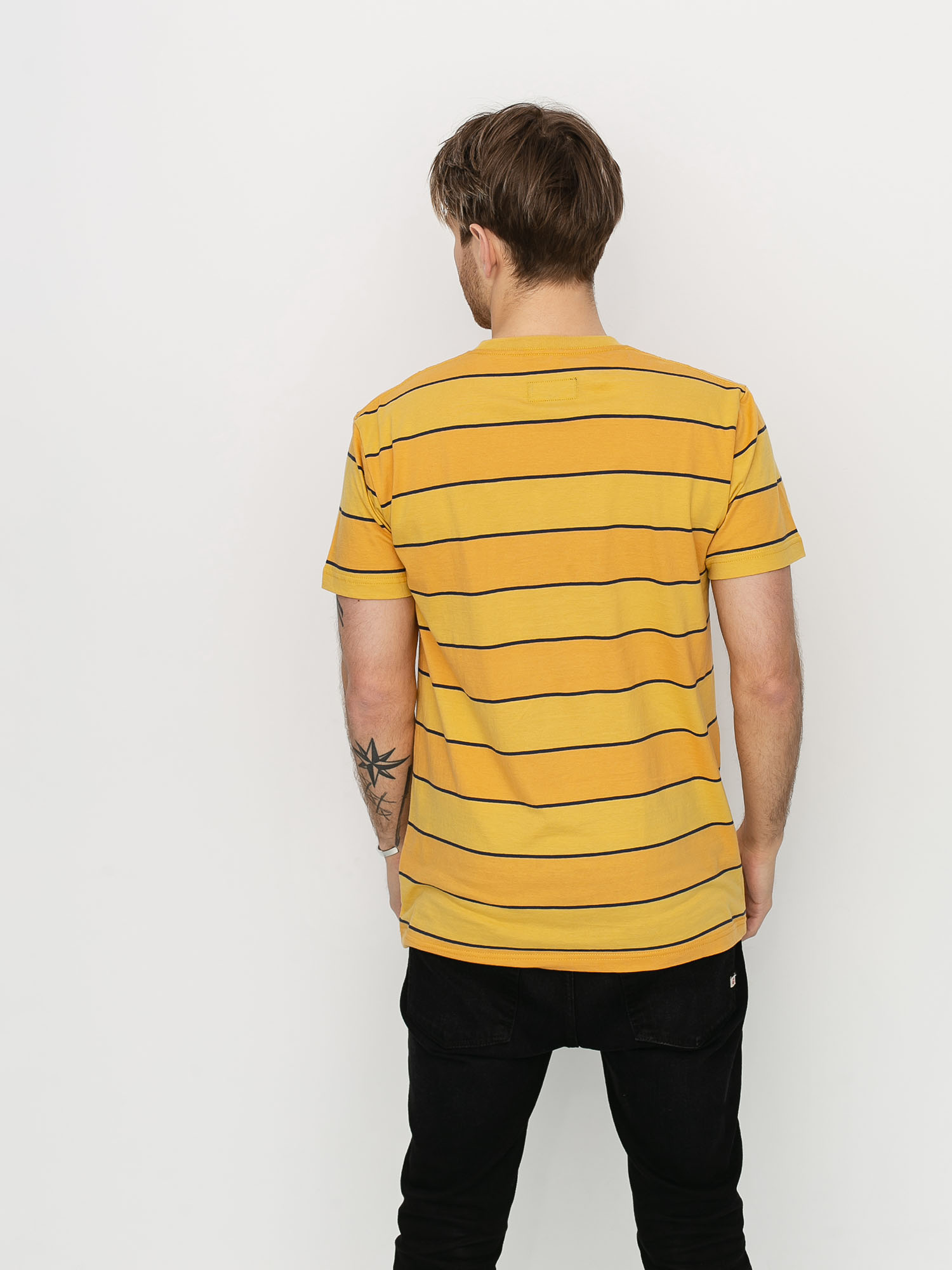 Brixton Hilt Print T-shirt (sunset yellow/washed navy)