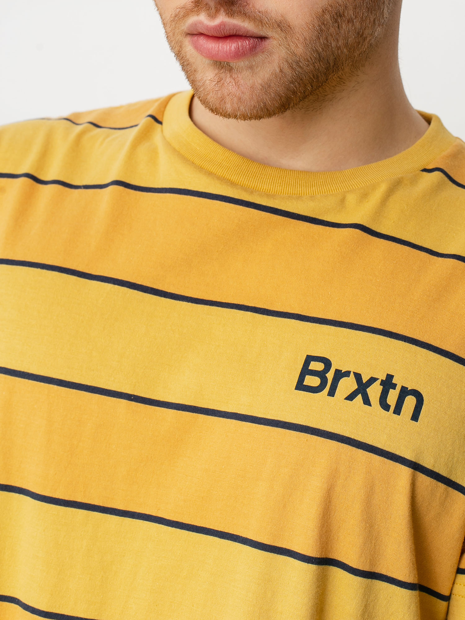 Brixton Hilt Print T-shirt (sunset yellow/washed navy)