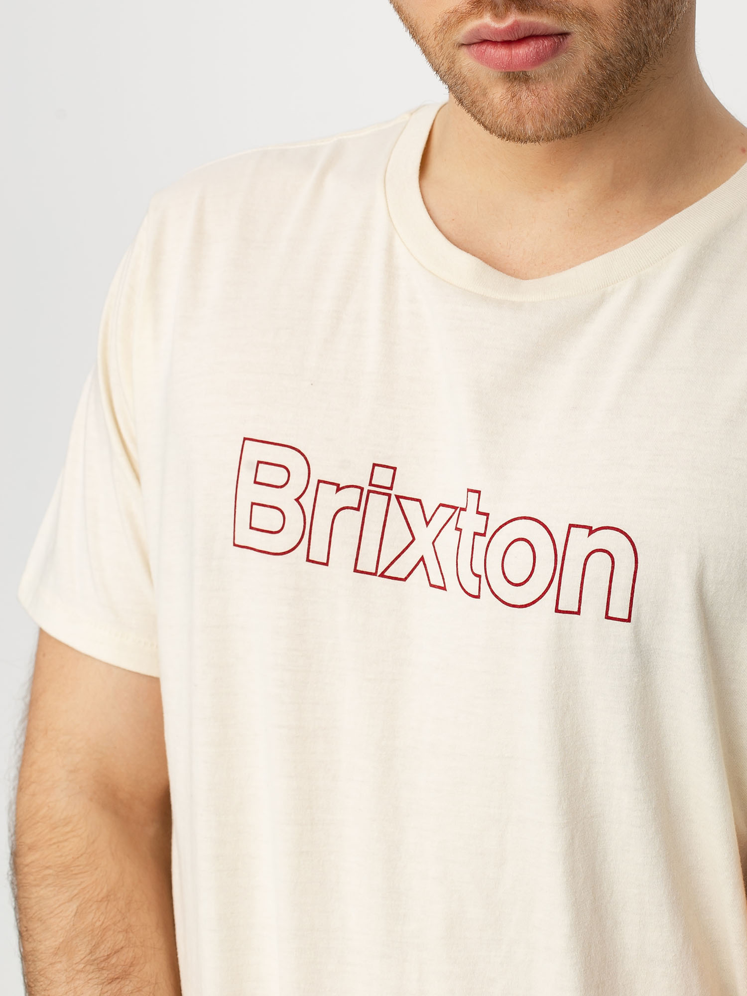 Brixton Barrier Prt T-shirt (dove)