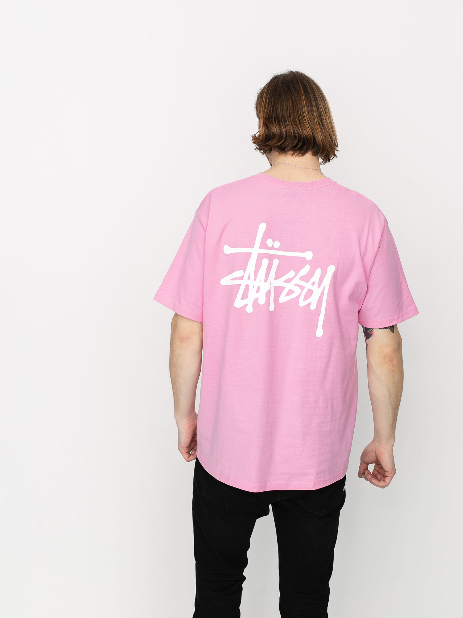 Stussy Woman Big Basic Logo Tee Tシャツ ピンク STUSSY - Stussy Woman Big Basic Logo Tee Tシャツ ピンクの通販 by