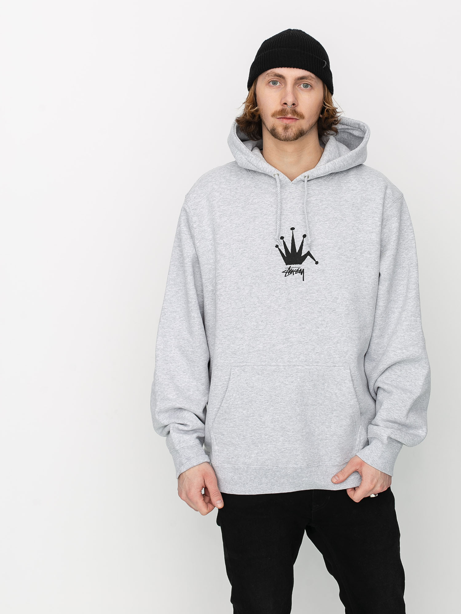 Stussy Old Crown HD Hoodie (ash heather)