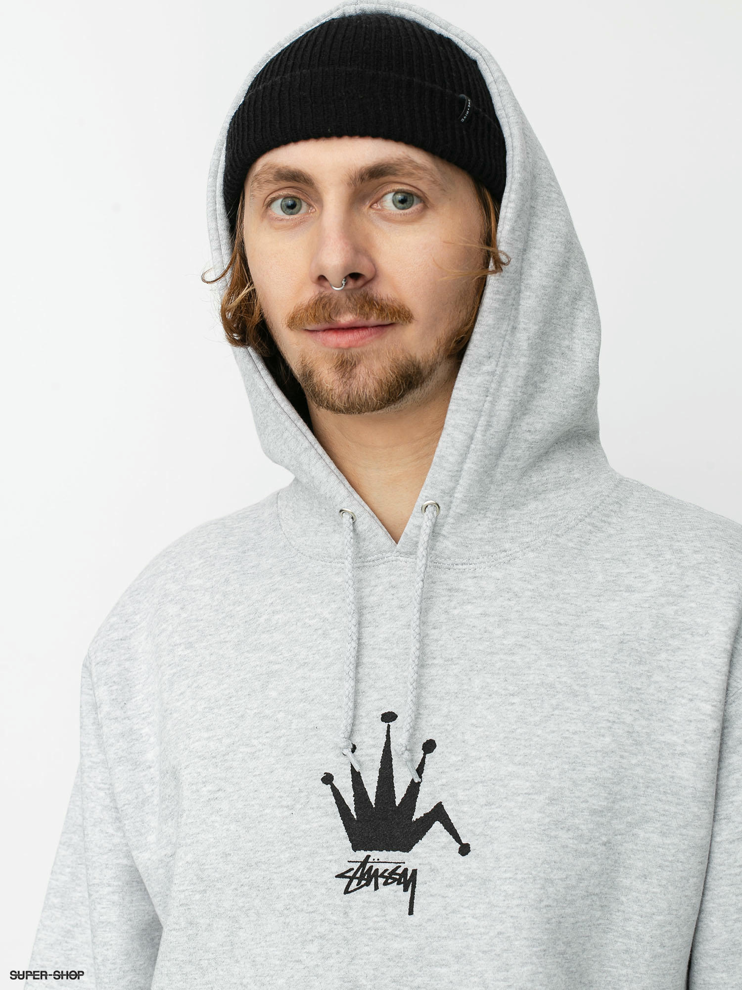 Stussy Old Crown HD Hoodie (ash heather)