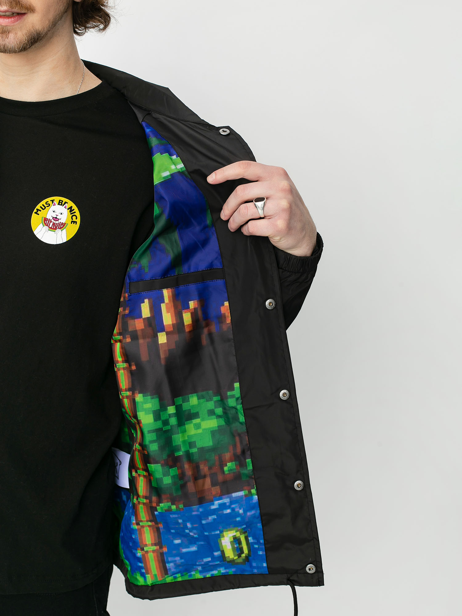 RipNDip Nermhog Coach Jacket (black)