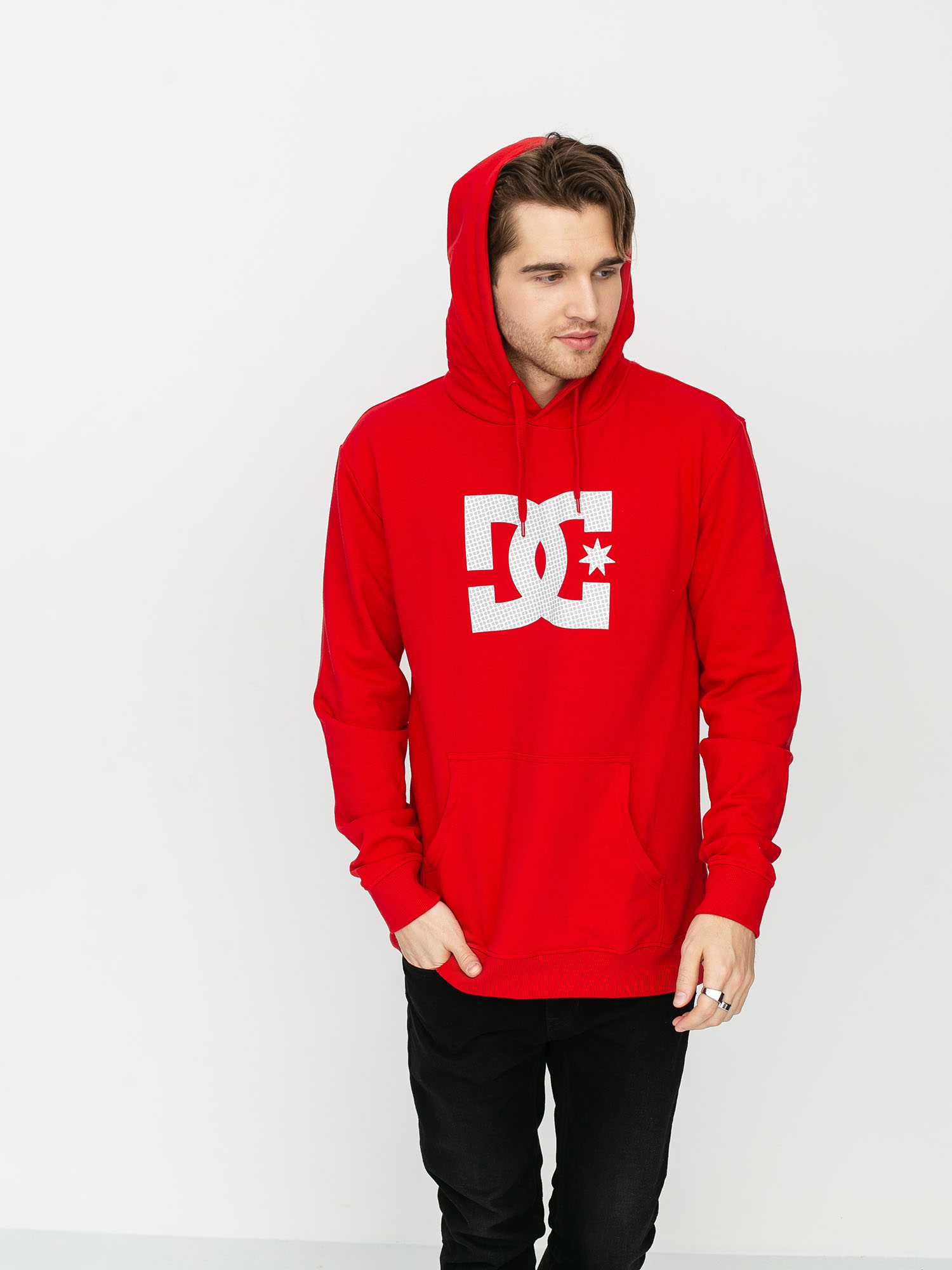 DC Star HD Hoodie (racing red/white p)
