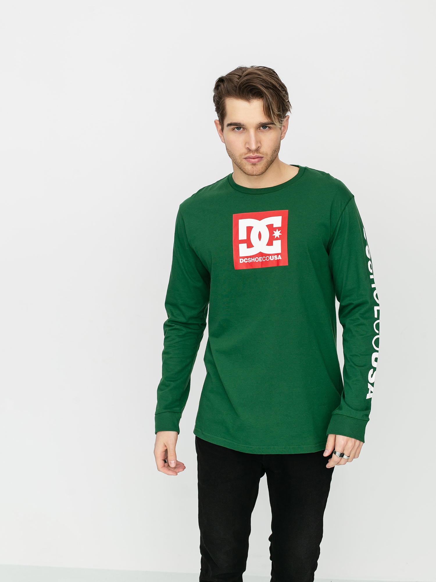 DC Square Star Ls 2 Longsleeve (eden) Eden Graphic Print Long Sleeve Fleece