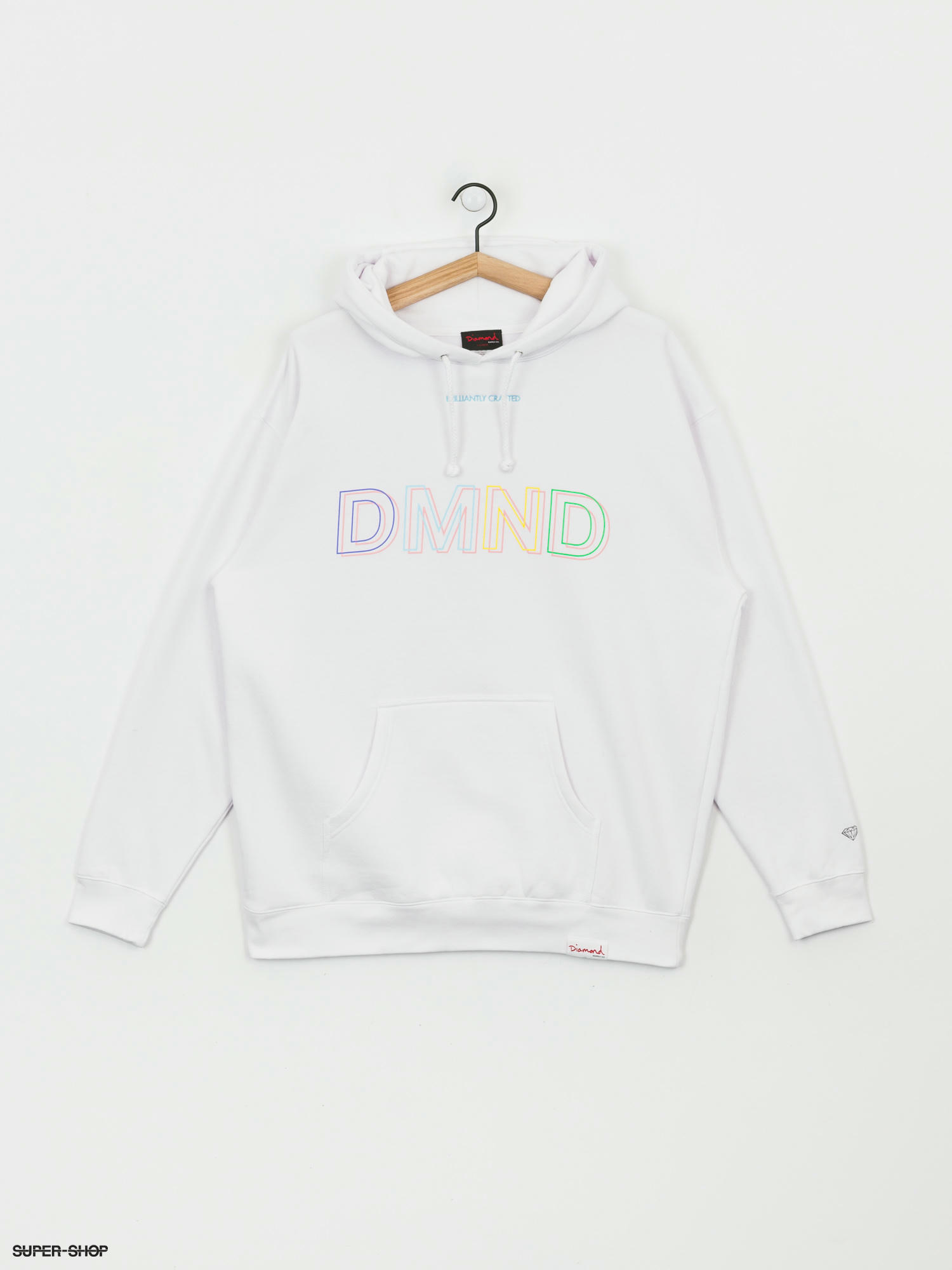 diamond hoodie white