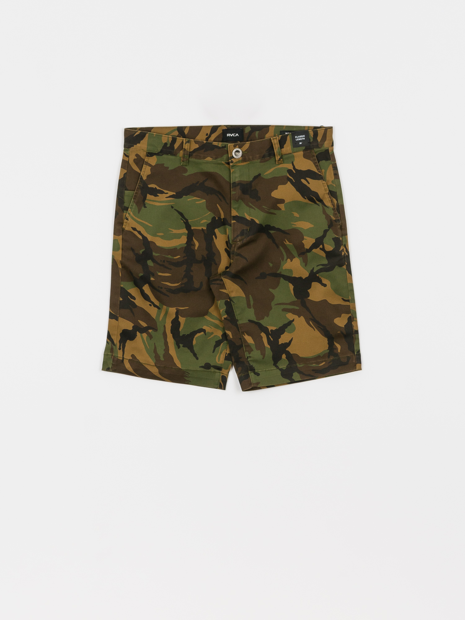 camo stretch shorts