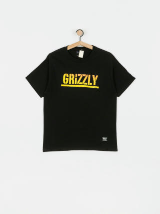 Grizzly Griptape X Champion Stamp Fadeaway T-shirt (black)