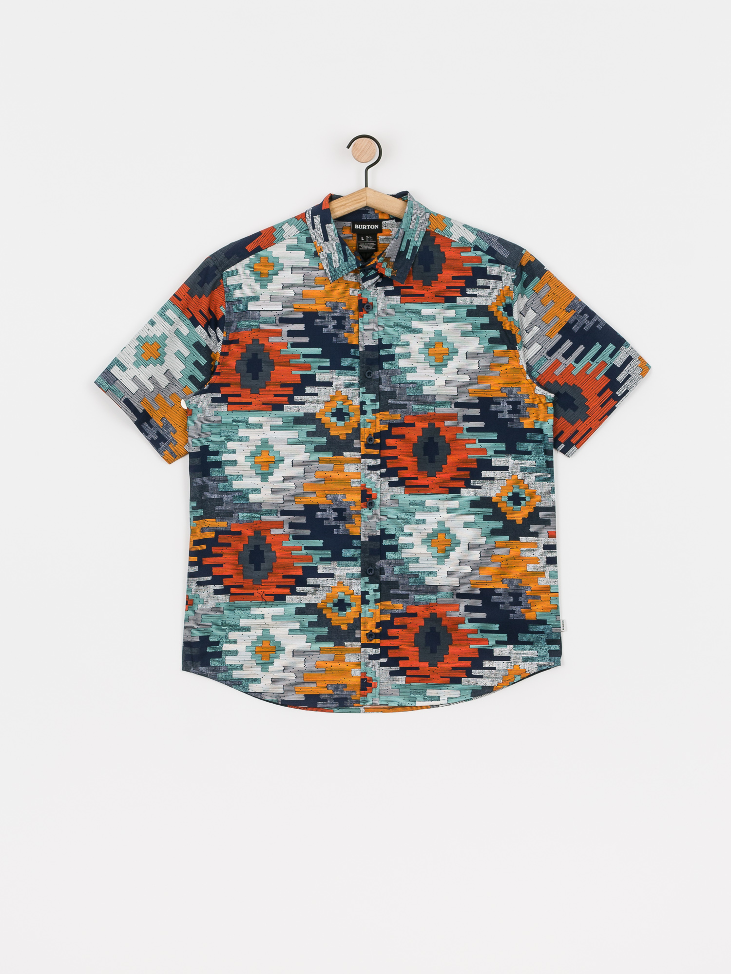 Burton Shabooya Camp Shirt (dress blue crooked kilim)