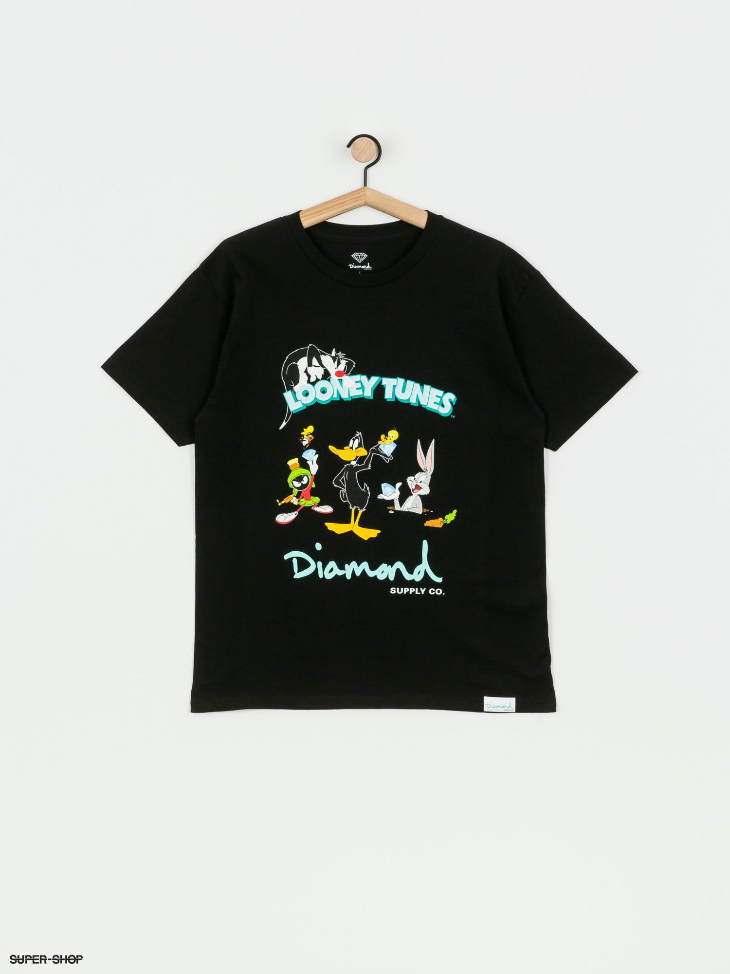 Diamond Supply Co Looney Tunes T Shirt Black