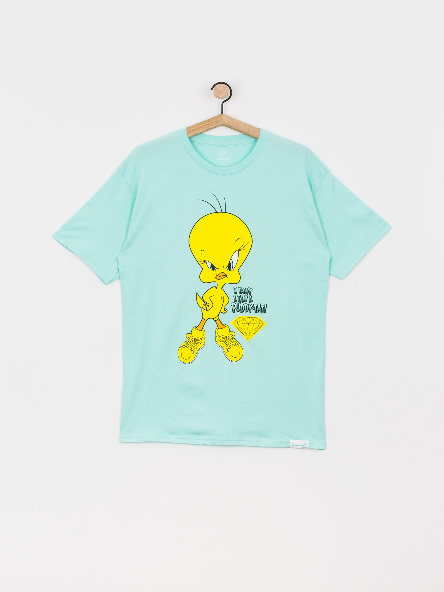 Diamond Supply Co. Puddy Tat T-shirt (diamond blue)