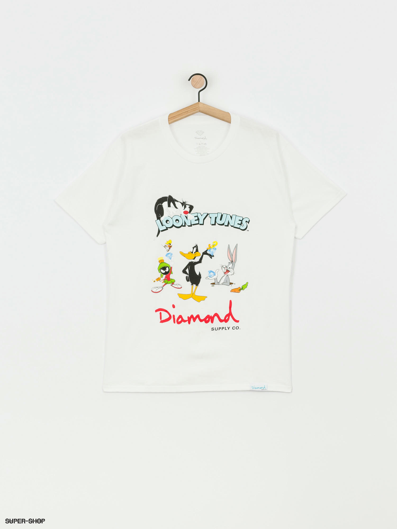 Diamond Supply Co Looney Tunes T Shirt White