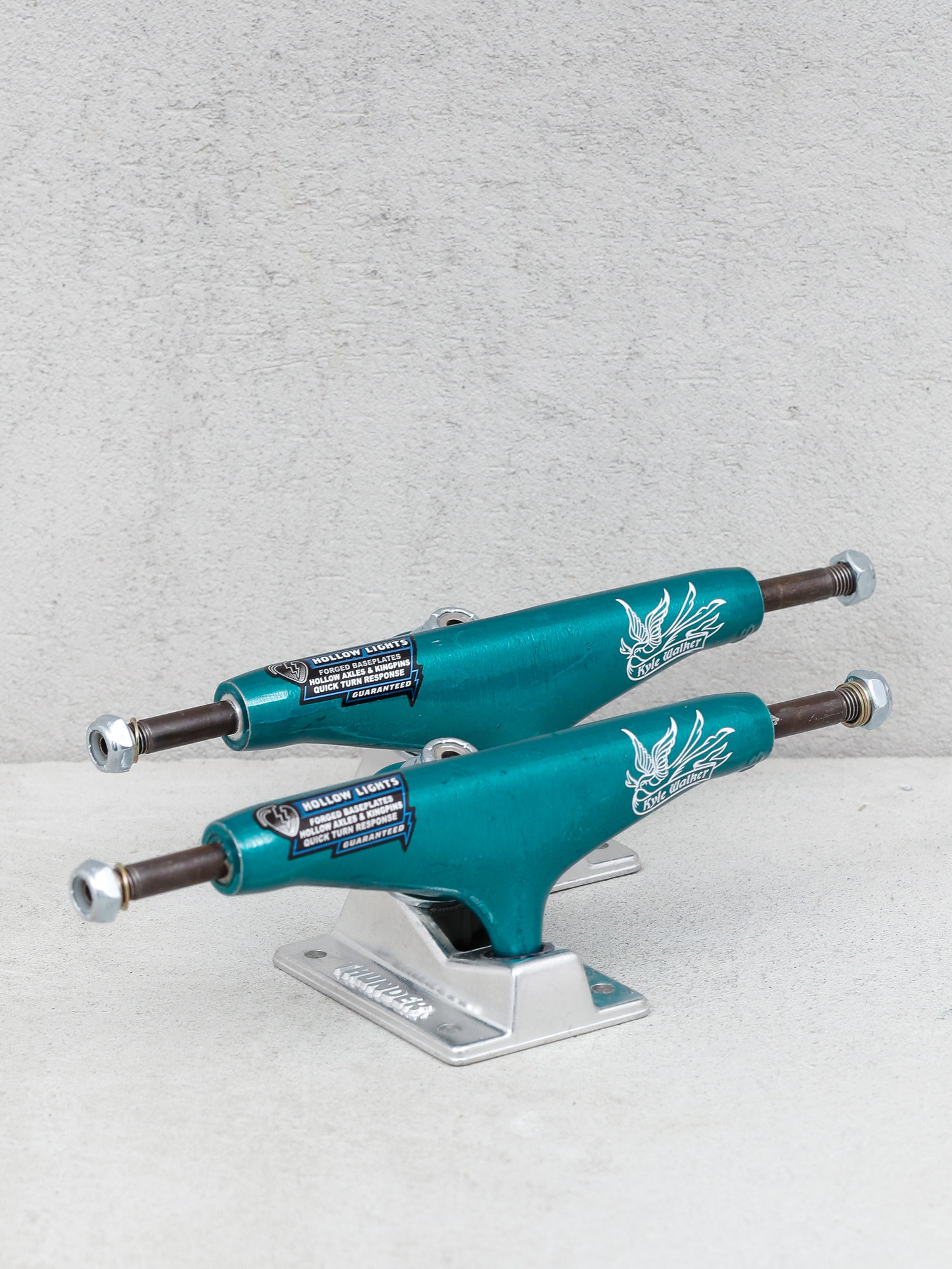 Thunder Kyle Tbird Hollow Lights Trucks (green/silver)