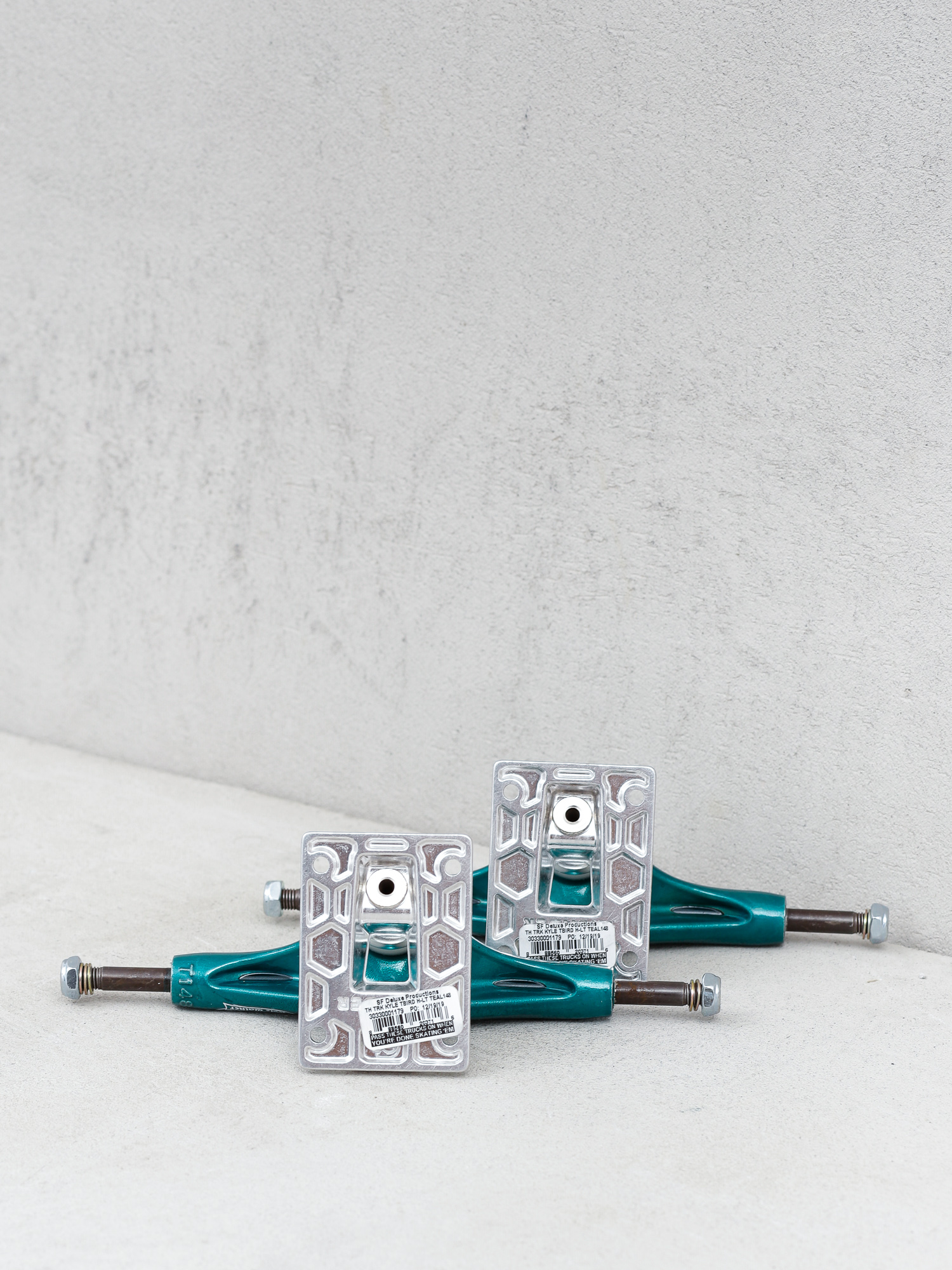 Thunder Kyle Tbird Hollow Lights Trucks (green/silver)