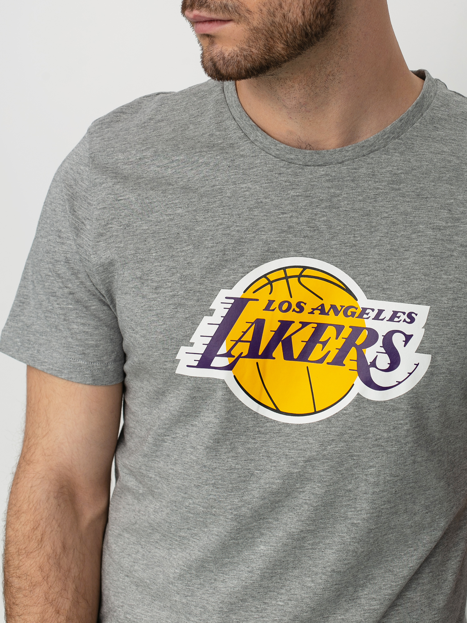 New Era Nba Block Wordmark Los Angeles Lakers T-shirt (lgh)
