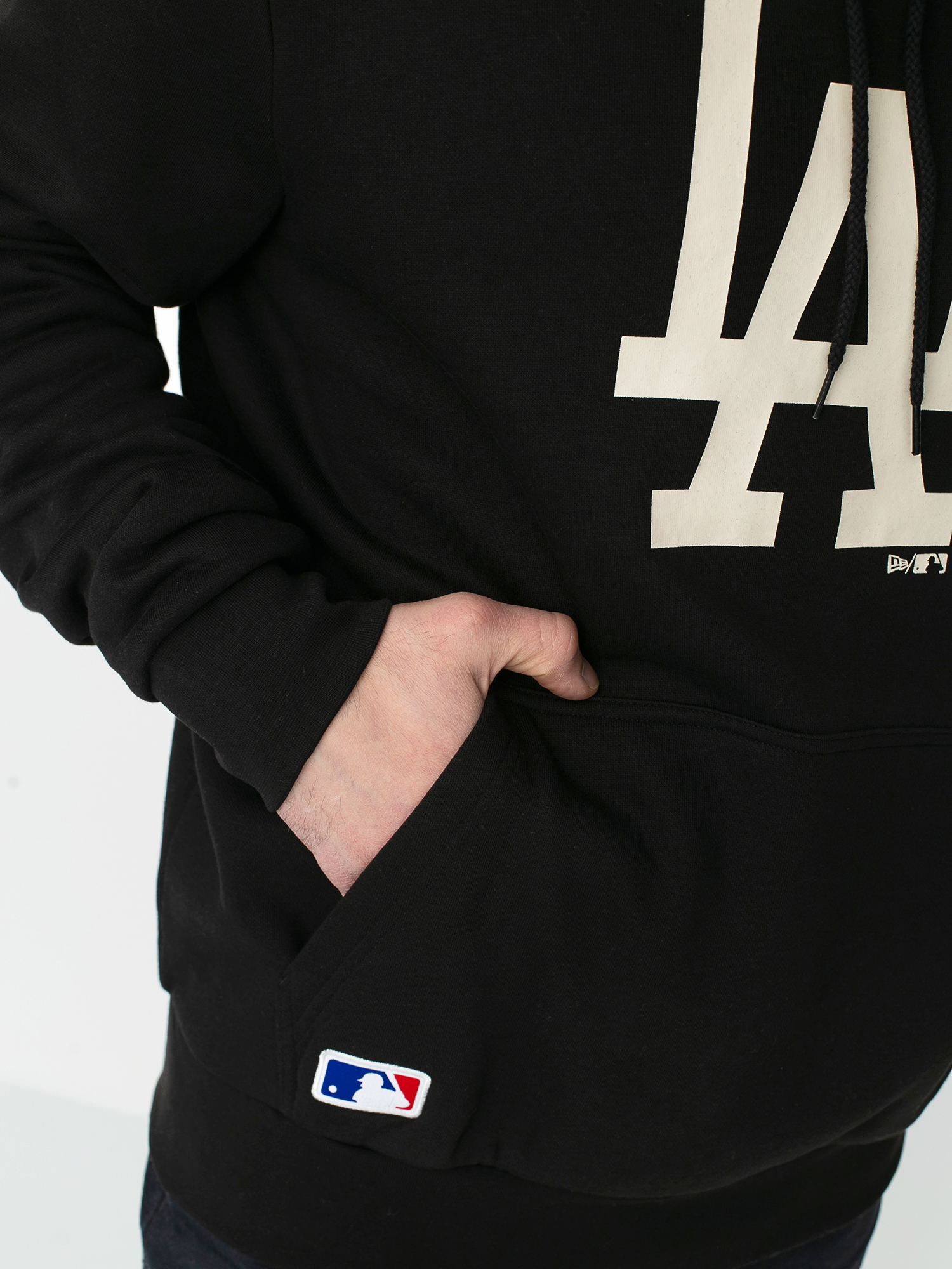 New Era Mlb Seasonal Team Logo Los Angeles Dodgers Hd Hoodie Black