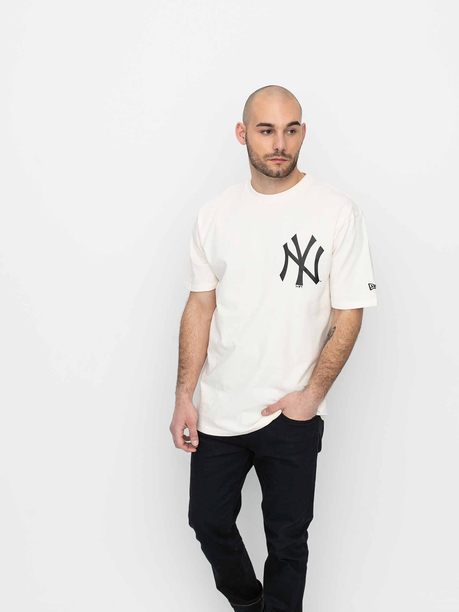 New Era Mlb Big Logo Oversized New York Yankees T-shirt (sfp)