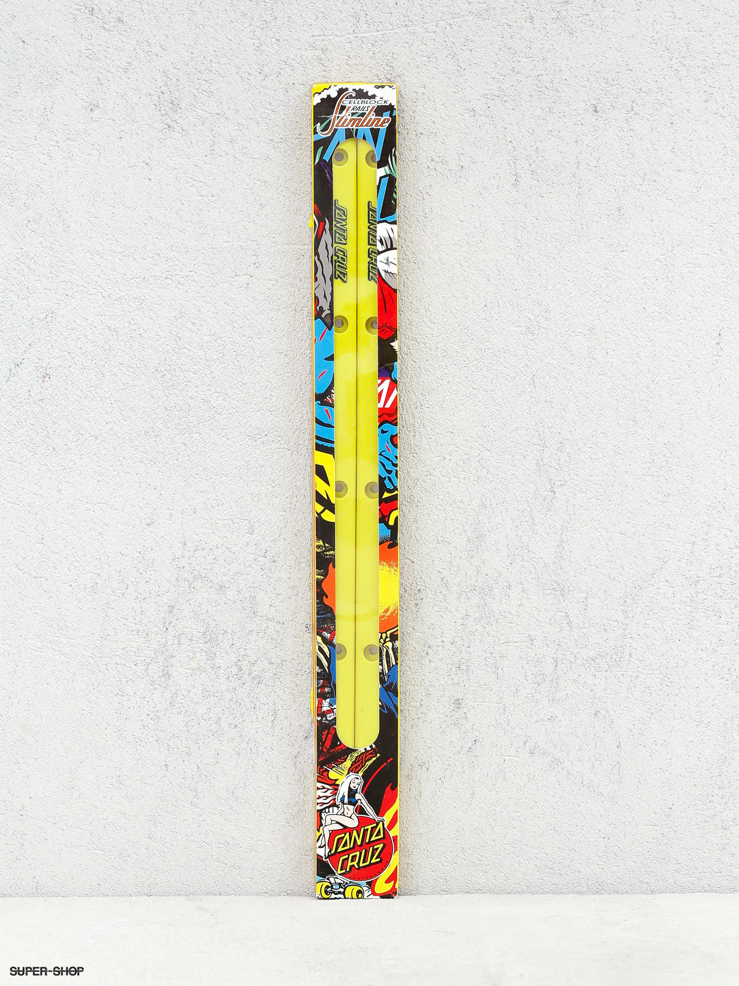 Santa Cruz Railsy Slimline Rails Film neon yellow