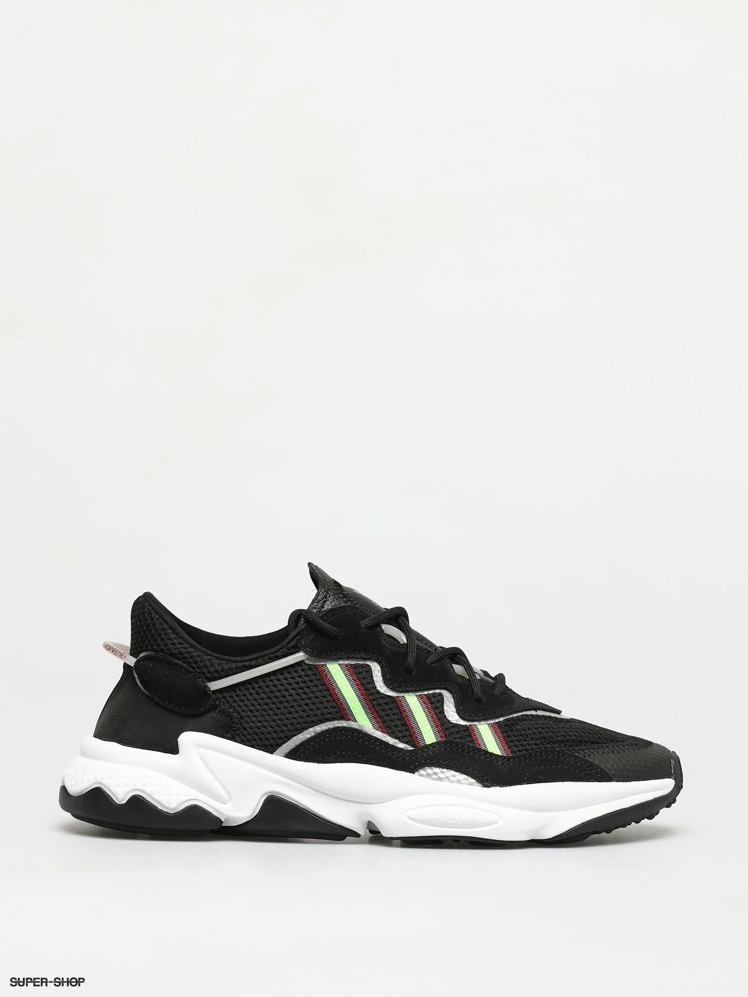 adidas Originals Ozweego Shoes black core black solar green onix