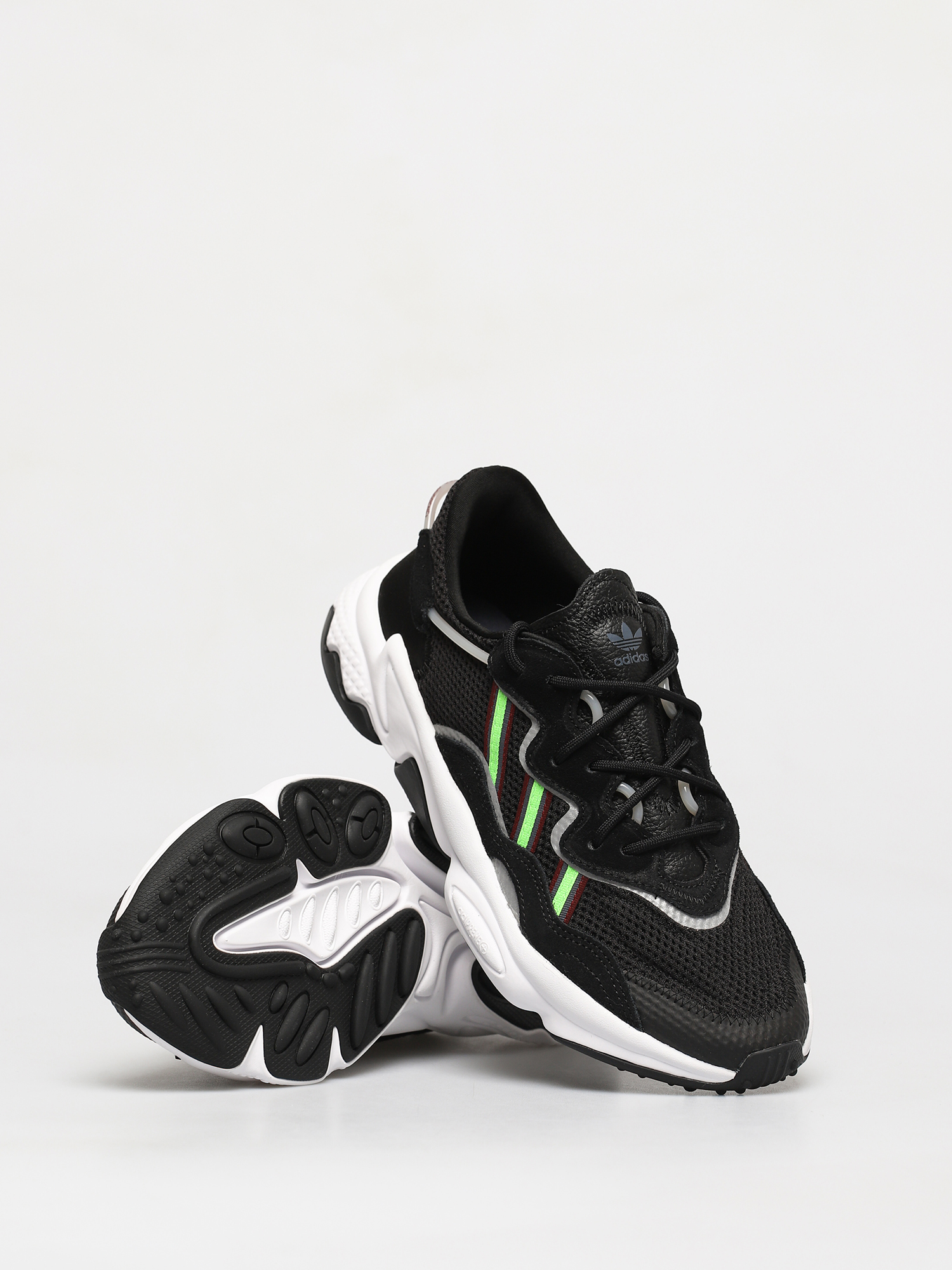 adidas Originals Ozweego Shoes (core black/solar green/onix)