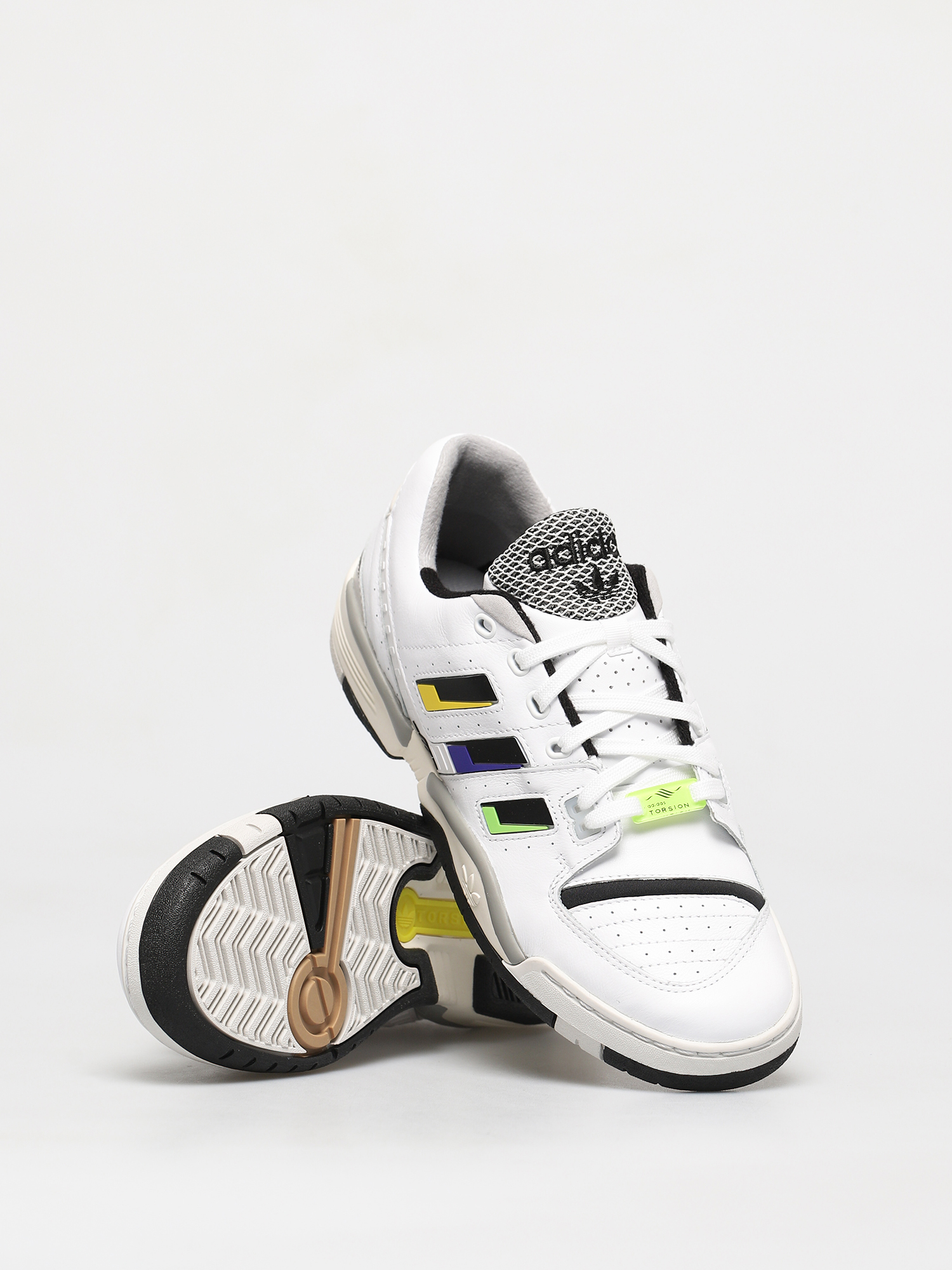 adidas Originals Torsion Comp Shoes (ftwr white/core black/solar yellow)