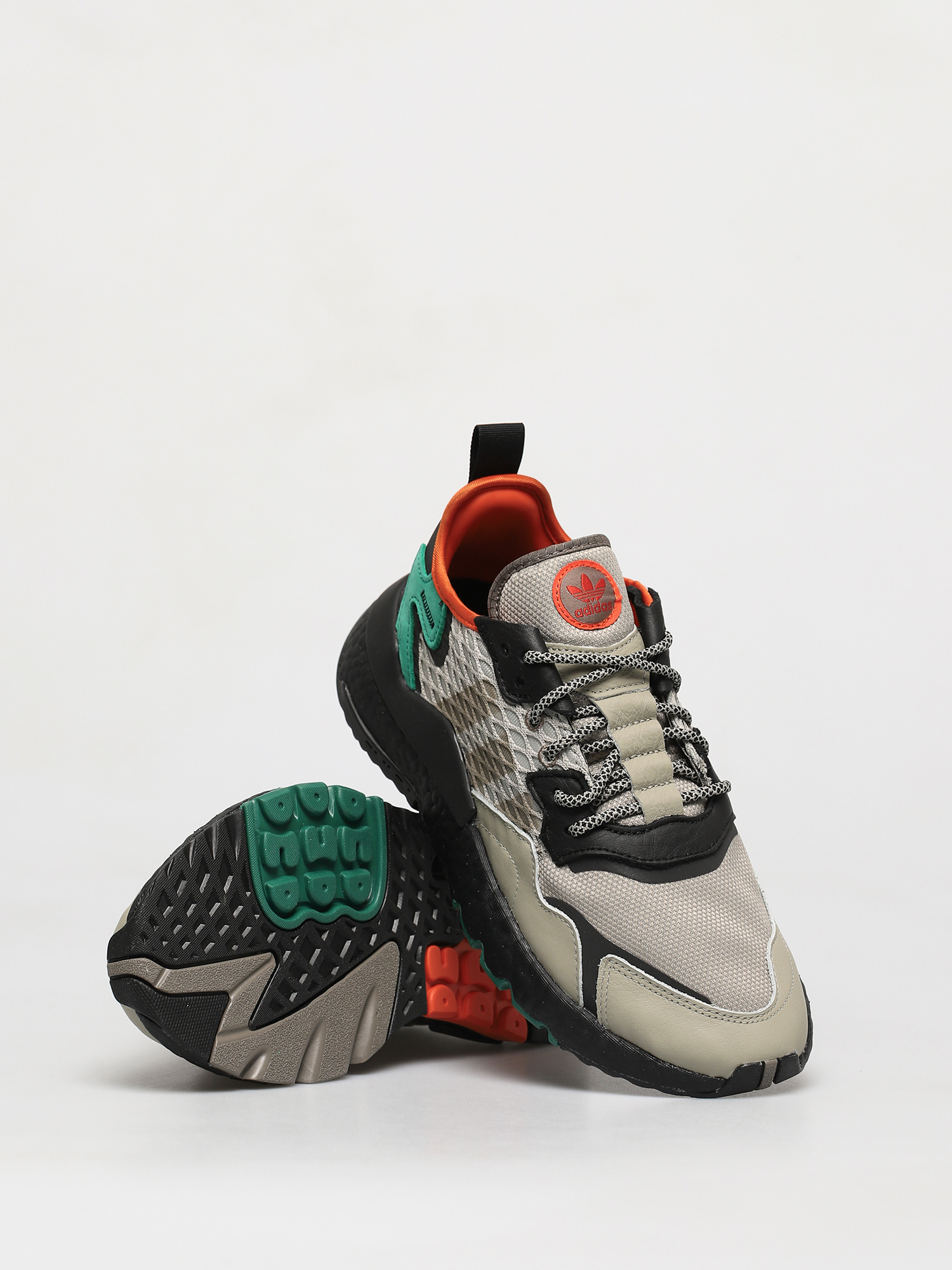 adidas Originals Nite Jogger Shoes (sesame/cblack/bgreen)