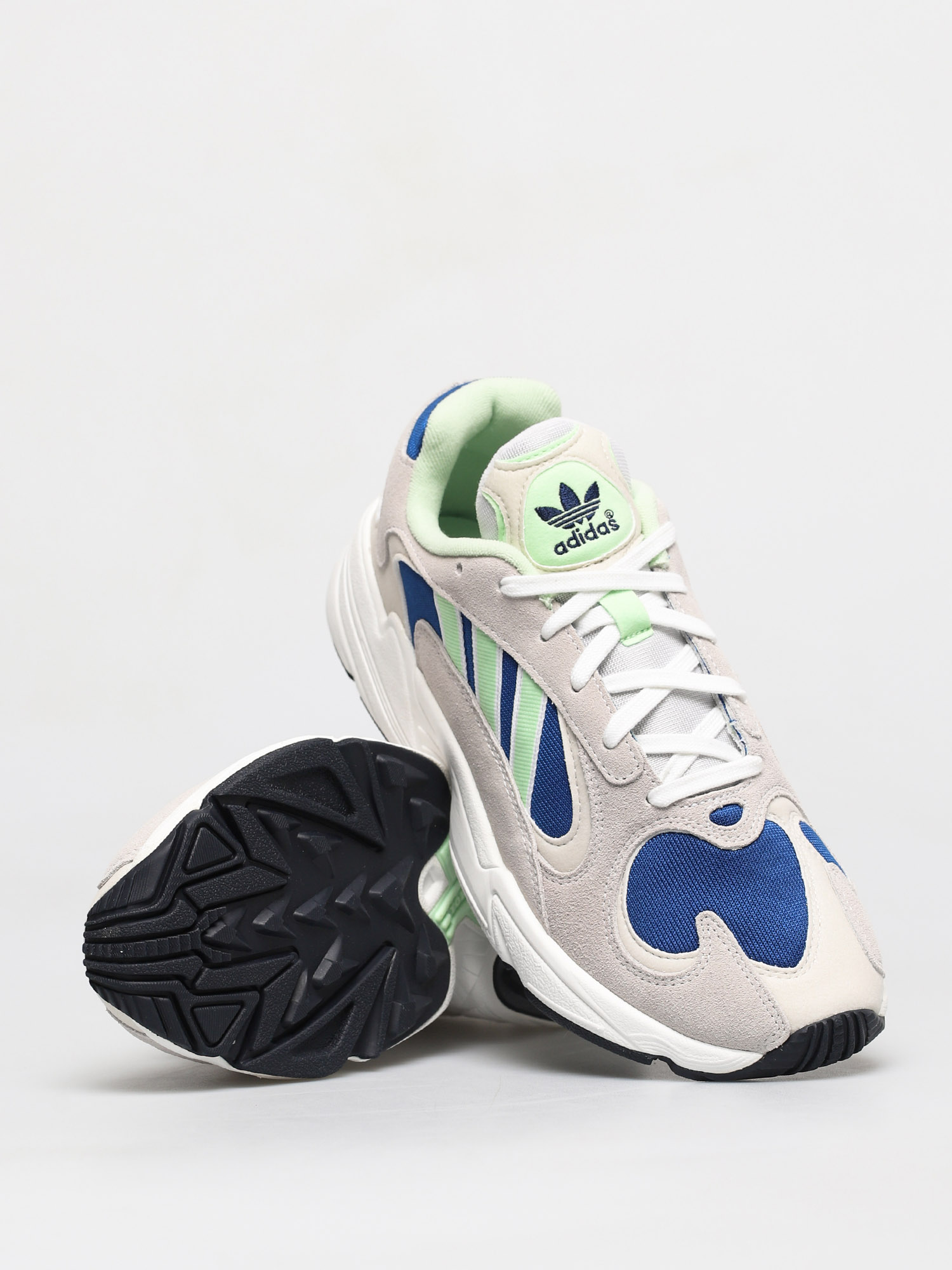 adidas Originals Yung 1 Shoes (ftwr white/glow green/collegiate royal)