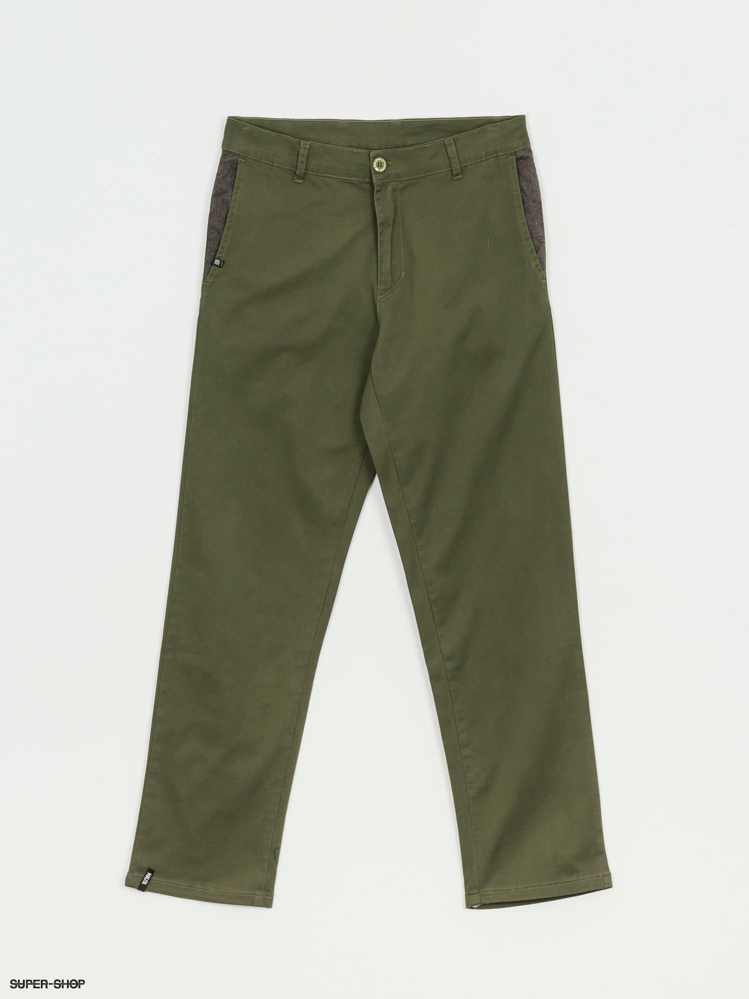 olive green loose pants