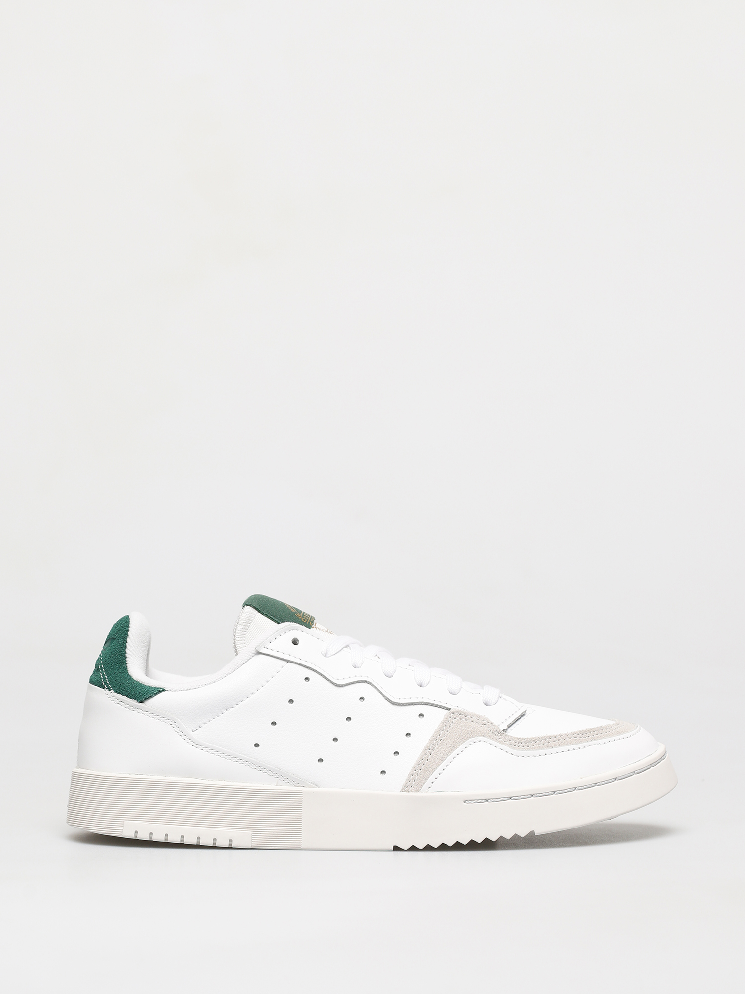 adidas Originals Supercourt Shoes (white/white/collegiate green)