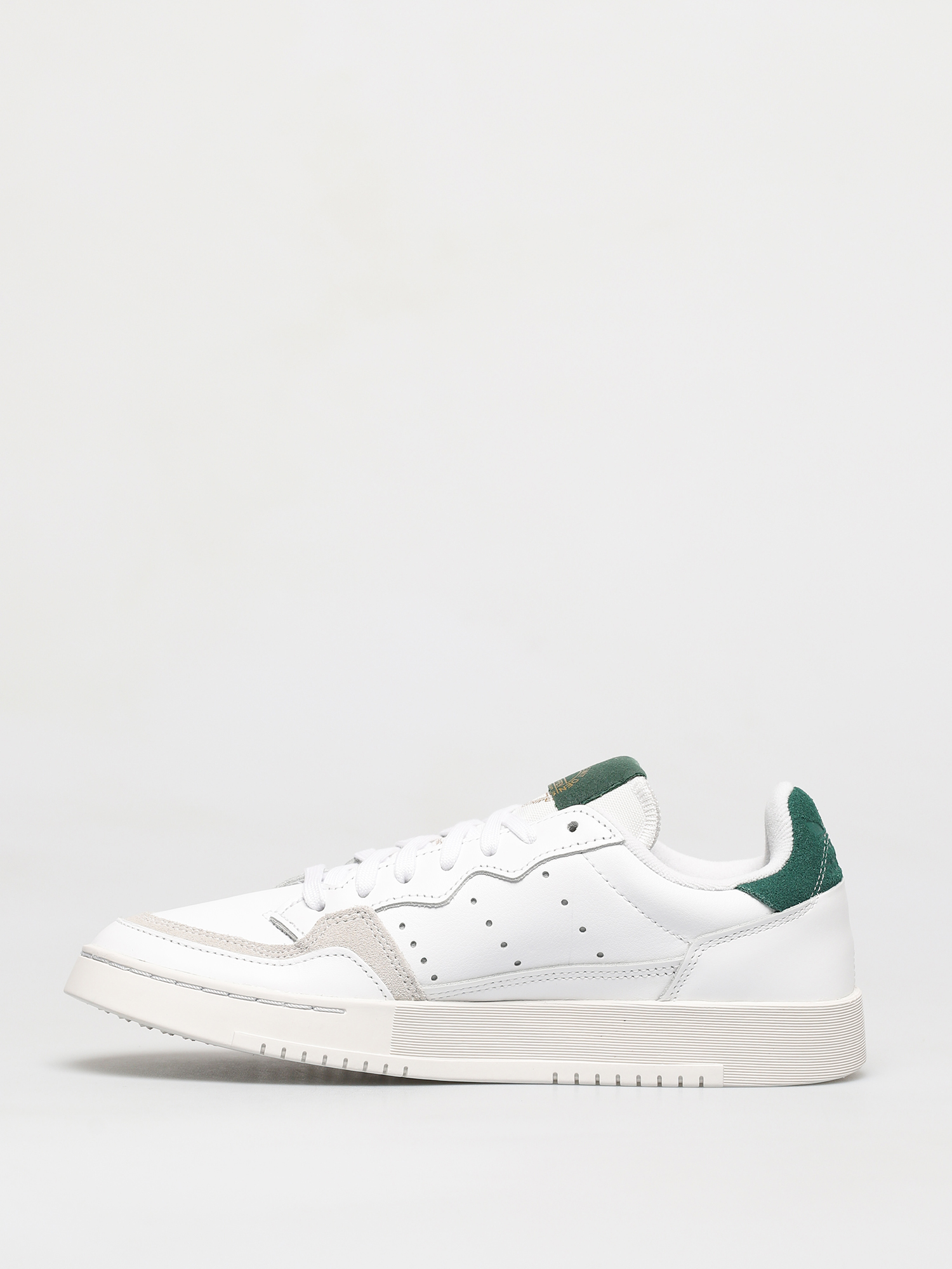 adidas Originals Supercourt Shoes (white/white/collegiate green)