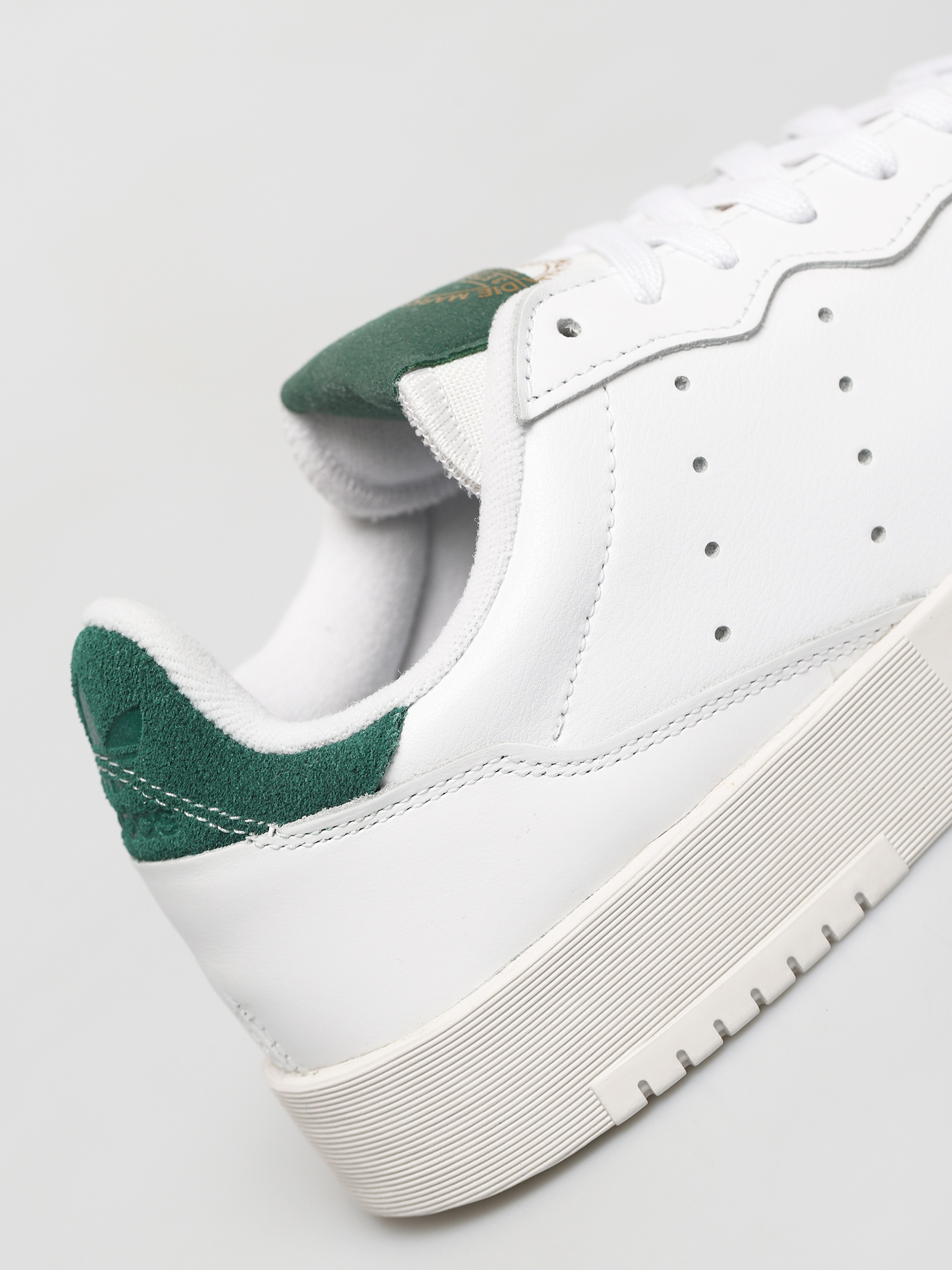 adidas Originals Supercourt Shoes (white/white/collegiate green)
