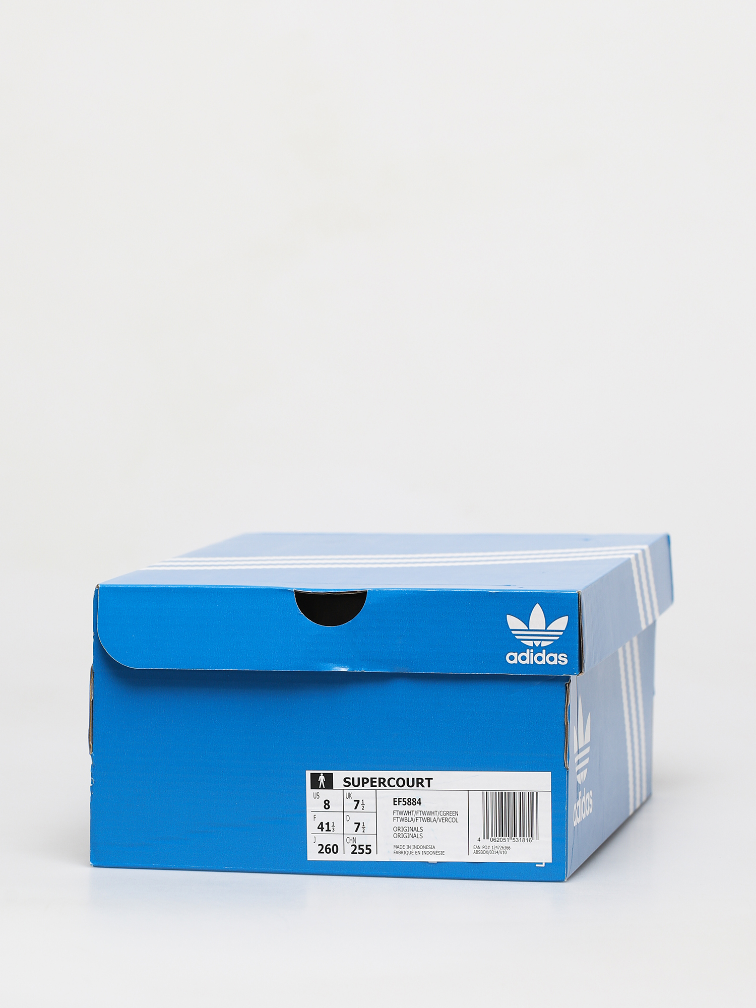 adidas Originals Supercourt Shoes (white/white/collegiate green)