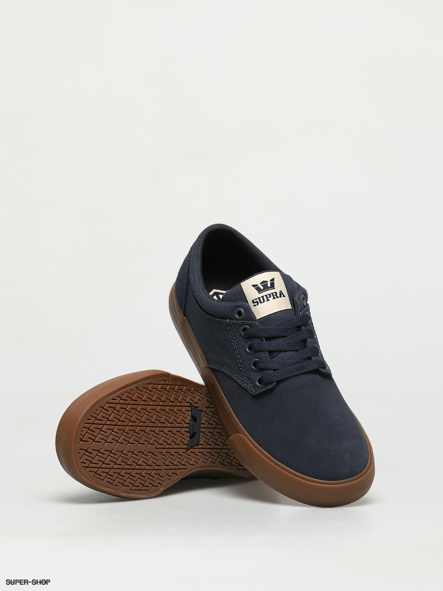 Supra Chino Schuhe Navy Bone Gum