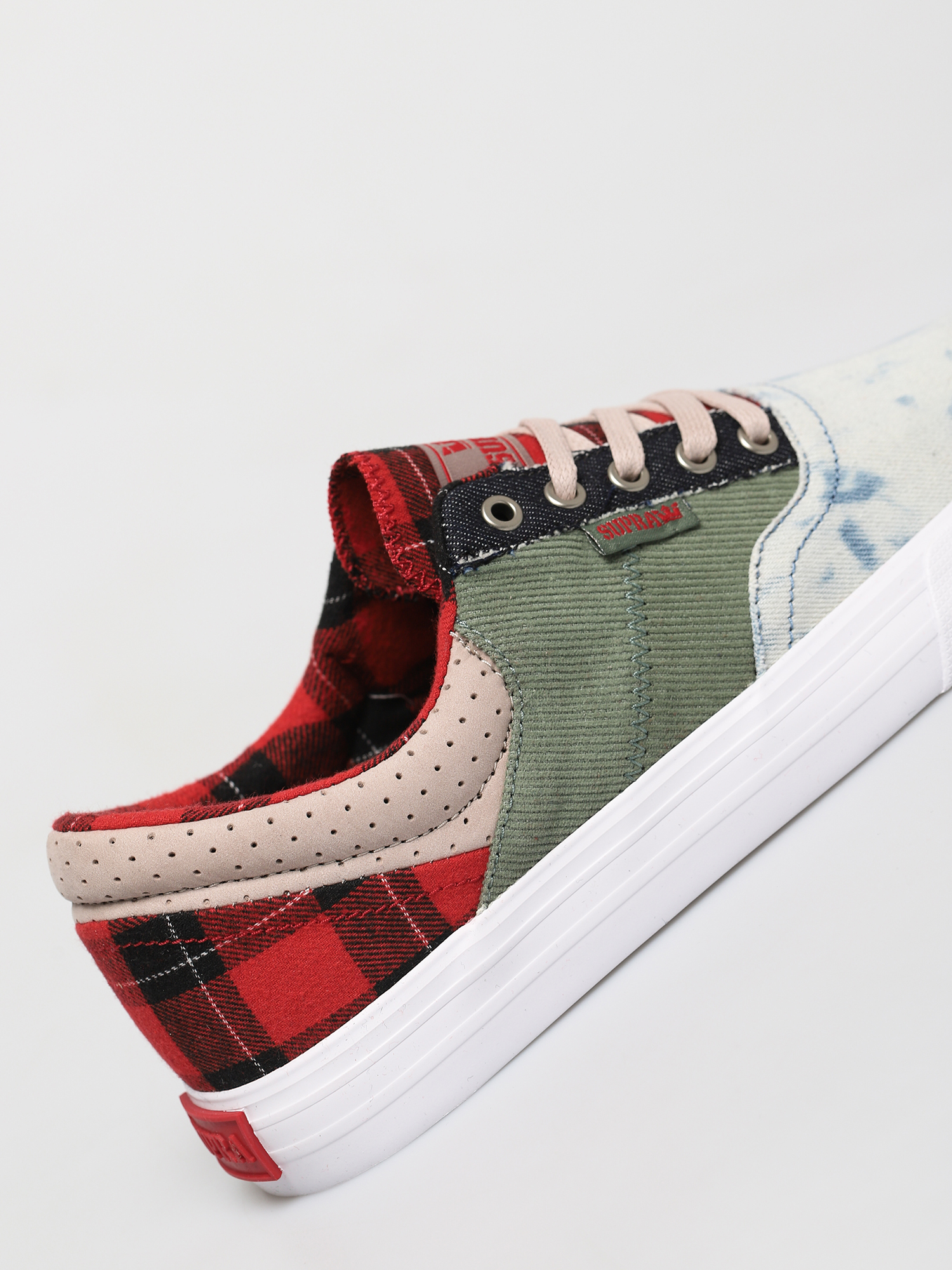 thumbnail image 2 of Supra Cobalt Evergreen Print Men's Skateboard Shoes - Green/White (05663 304) 2 of 4