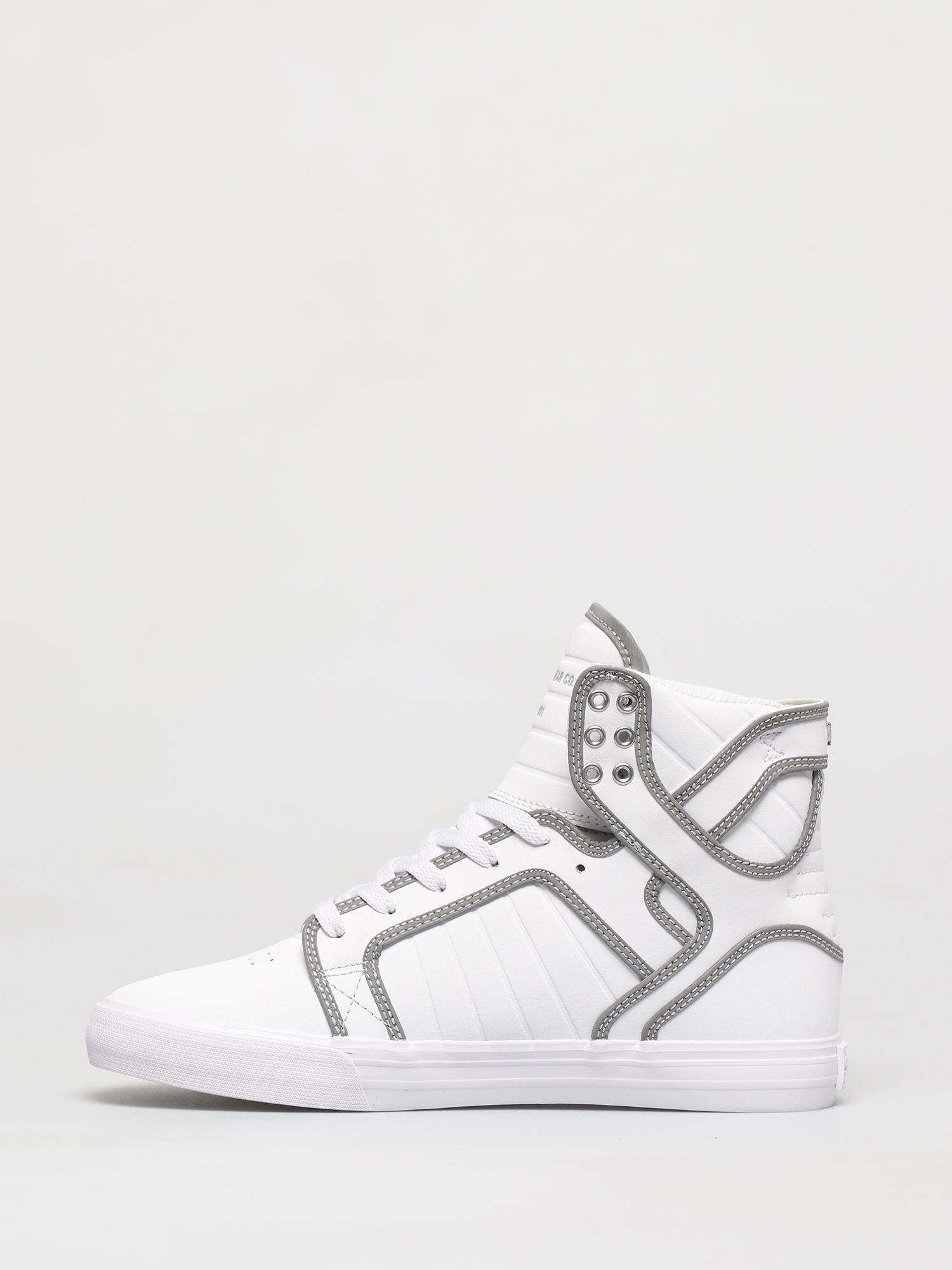 Supra Skytop Shoes (white/reflect white)