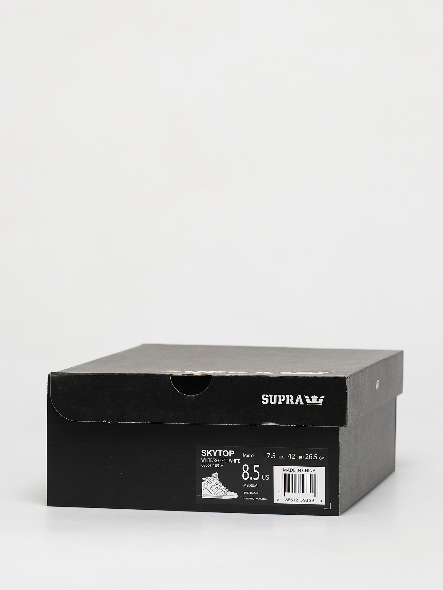 Supra Skytop Shoes (white/reflect white)