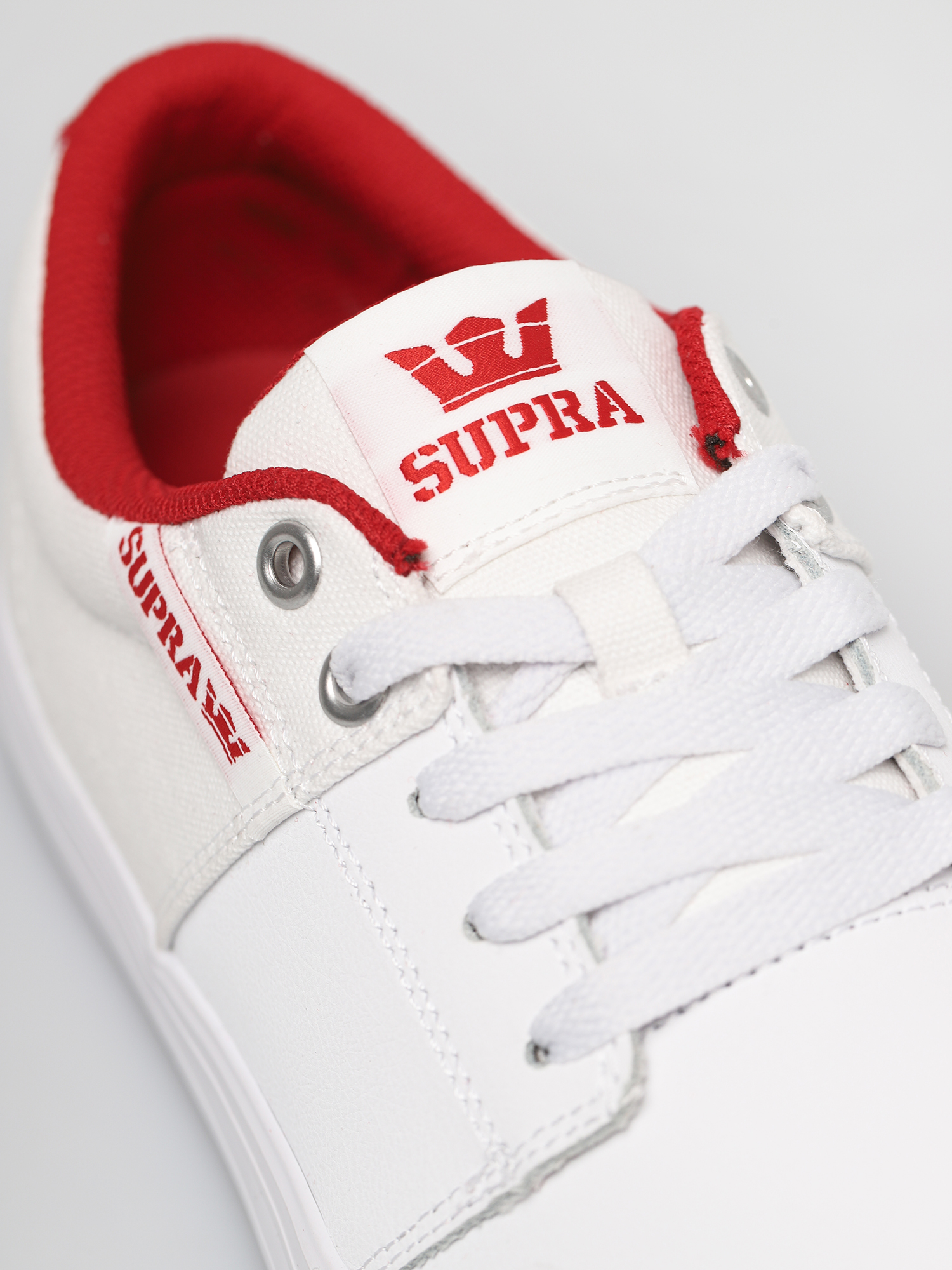 Supra Stacks Vulc II Shoes (white/red white)