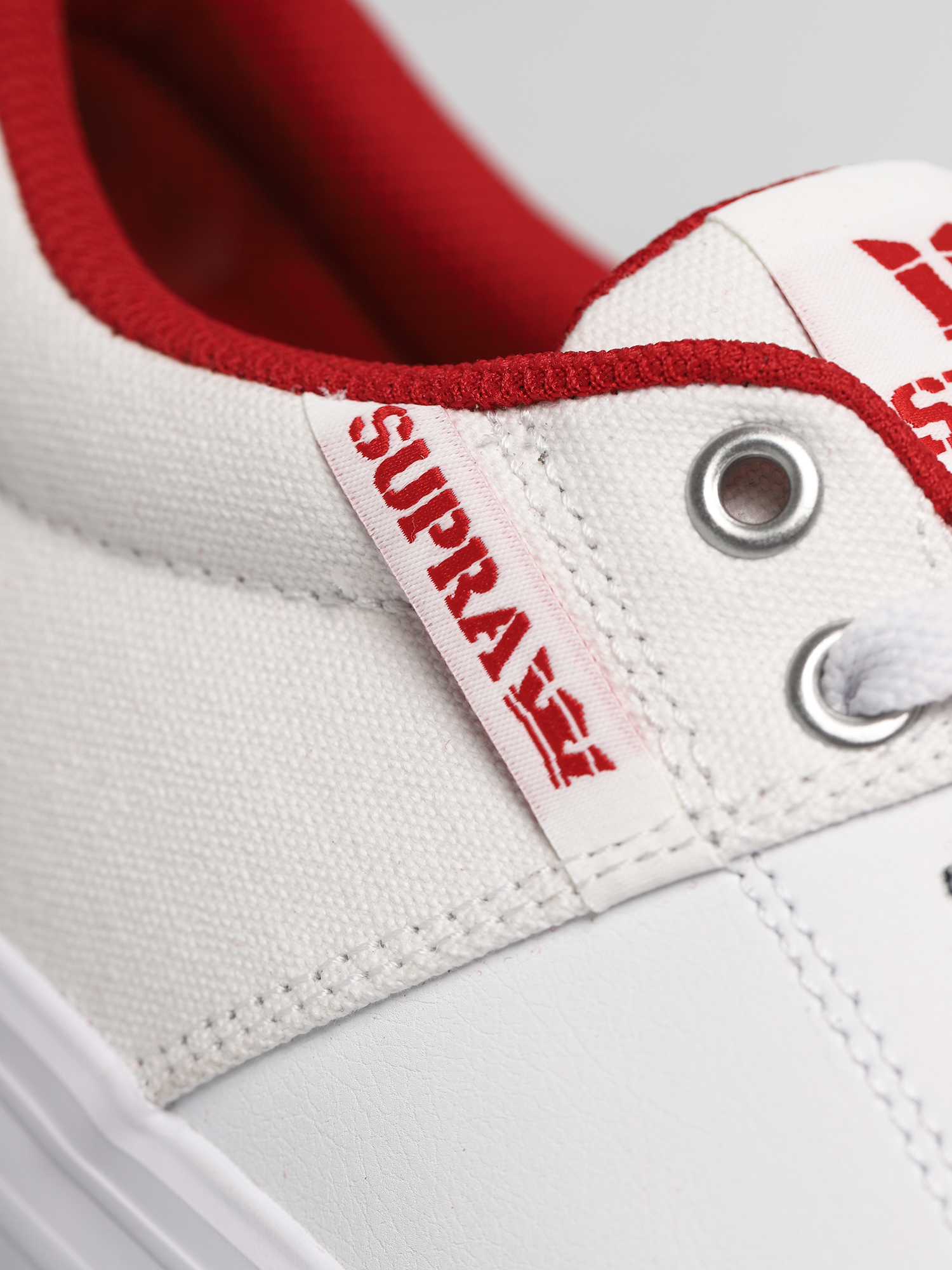 Supra Stacks Vulc II Shoes (white/red white)