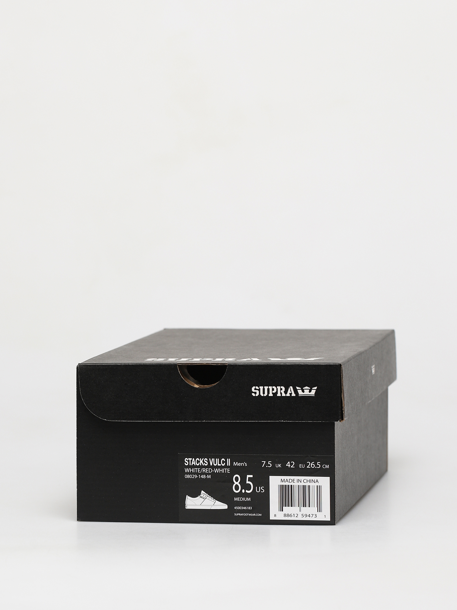 Supra Stacks Vulc II Shoes (white/red white)