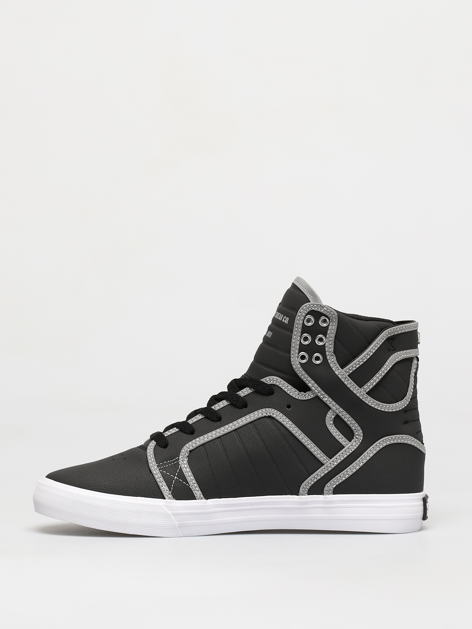 Supra Skytop Shoes (black/reflect white)