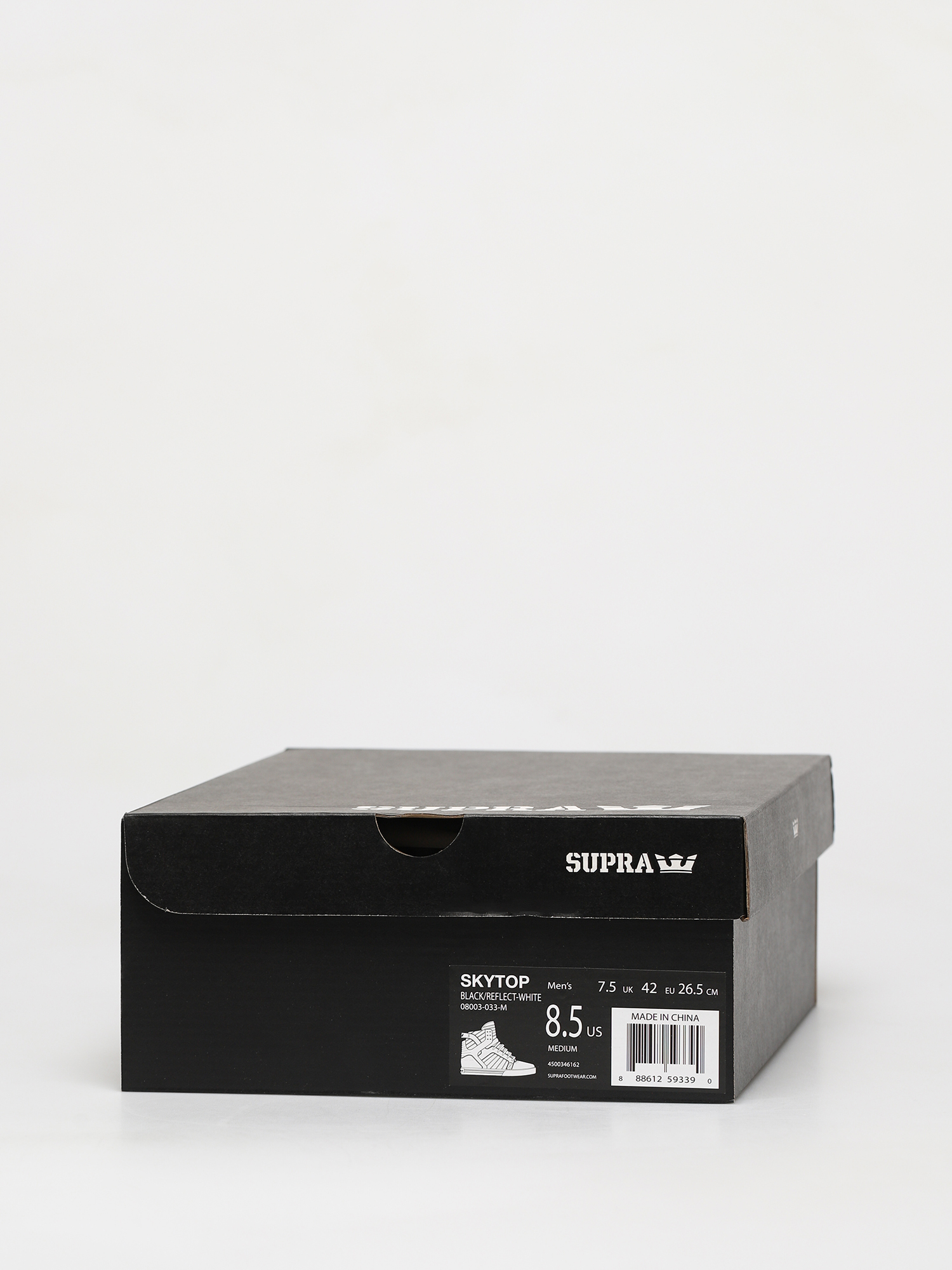 Supra Skytop Shoes (black/reflect white)