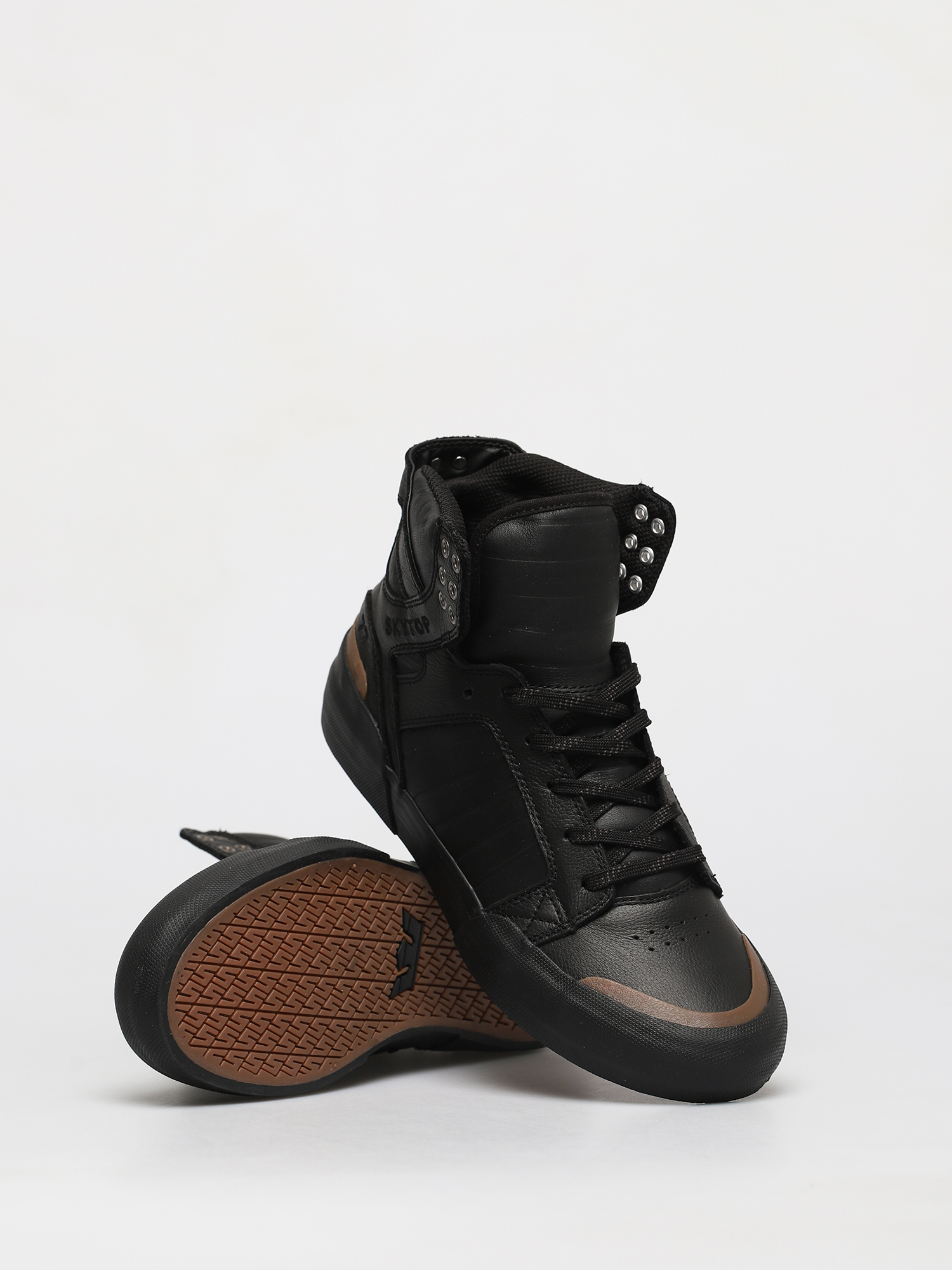 Supra Skytop 77 Schuhe (black black/gum)