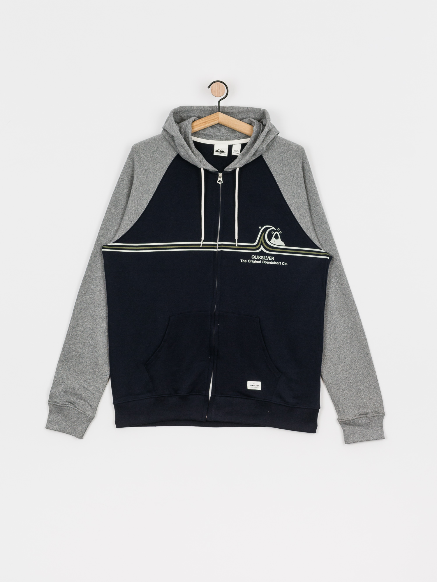 Quiksilver Essentials Screen Terry ZHD Hoodie (navy blazer)
