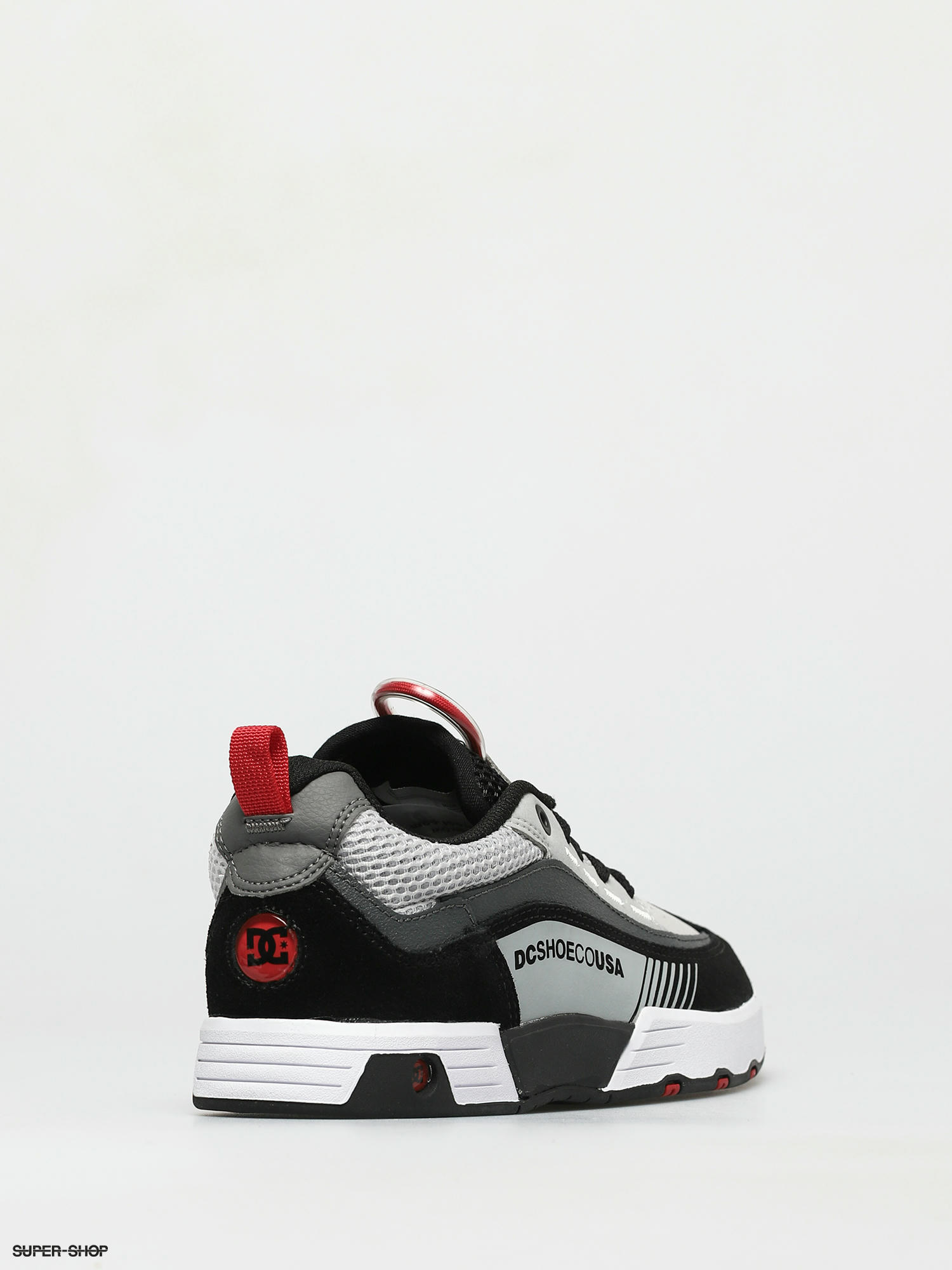 dc legacy 98 slim red & white shoes