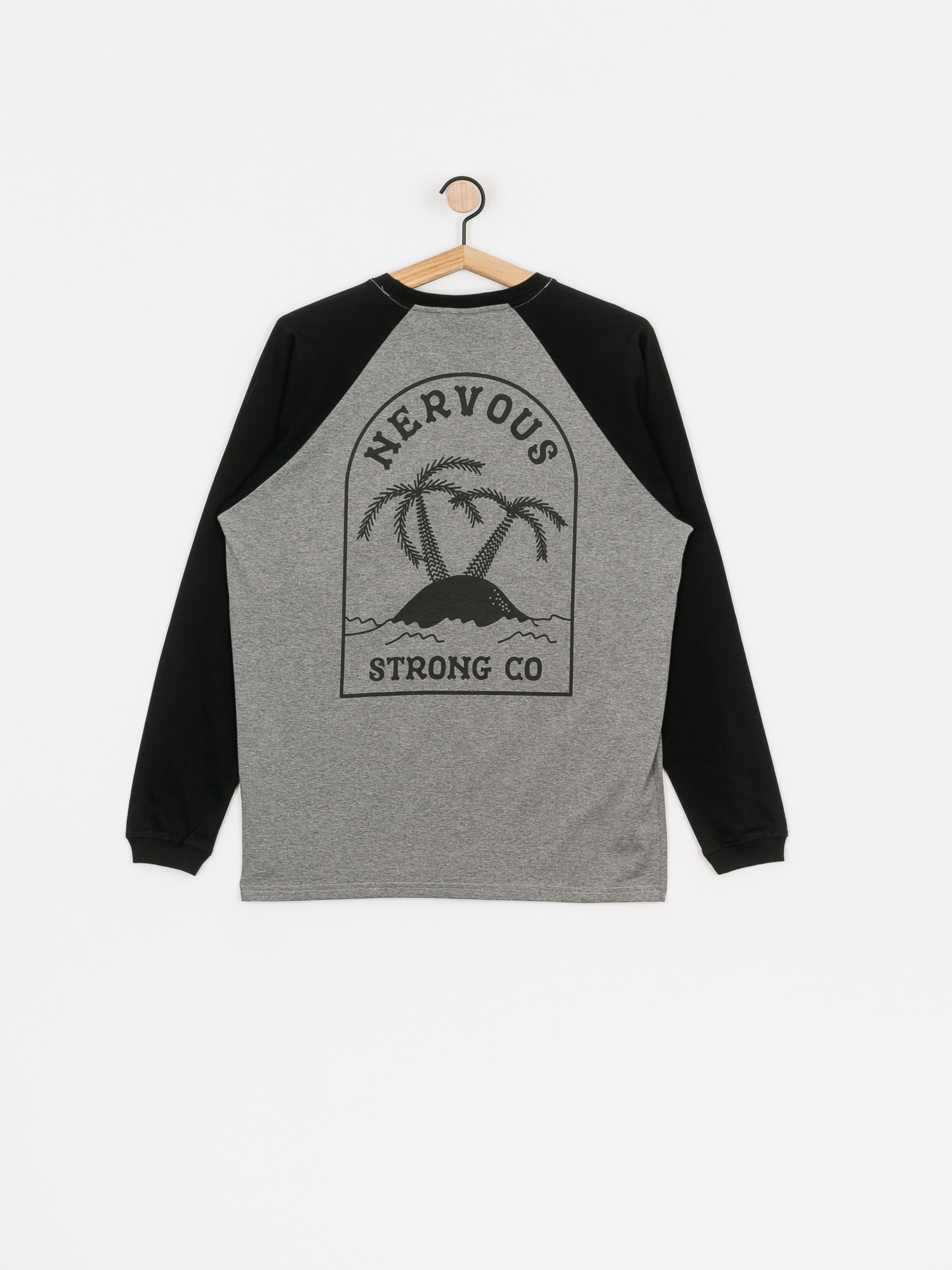 Nervous Island Longsleeve Grey Black