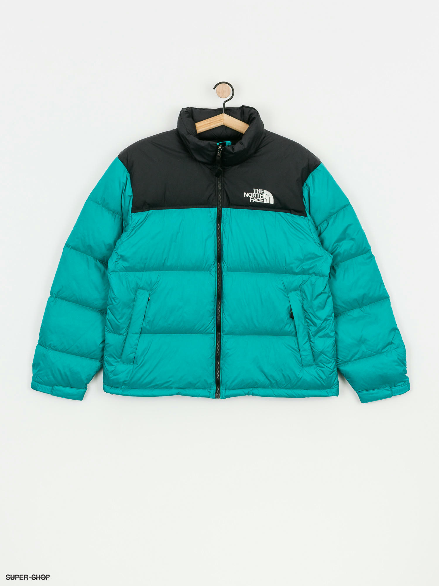 mint green north face