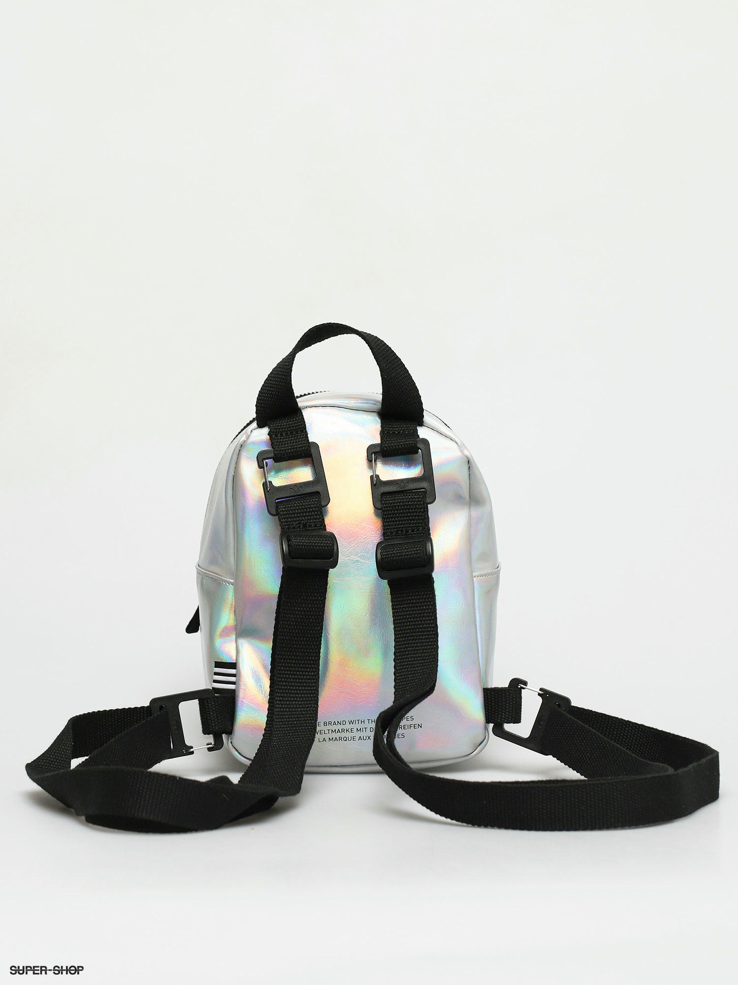 Adidas Originals Bp Mini Pu Rucksack Wmn Silver Met Iridescent