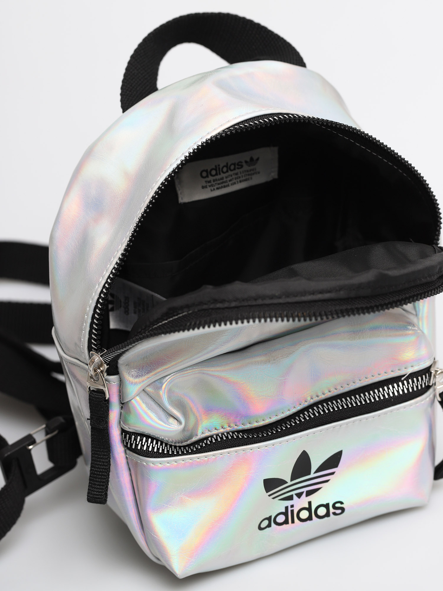 adidas Originals Bp Mini Pu Backpack Wmn (silver met/iridescent)