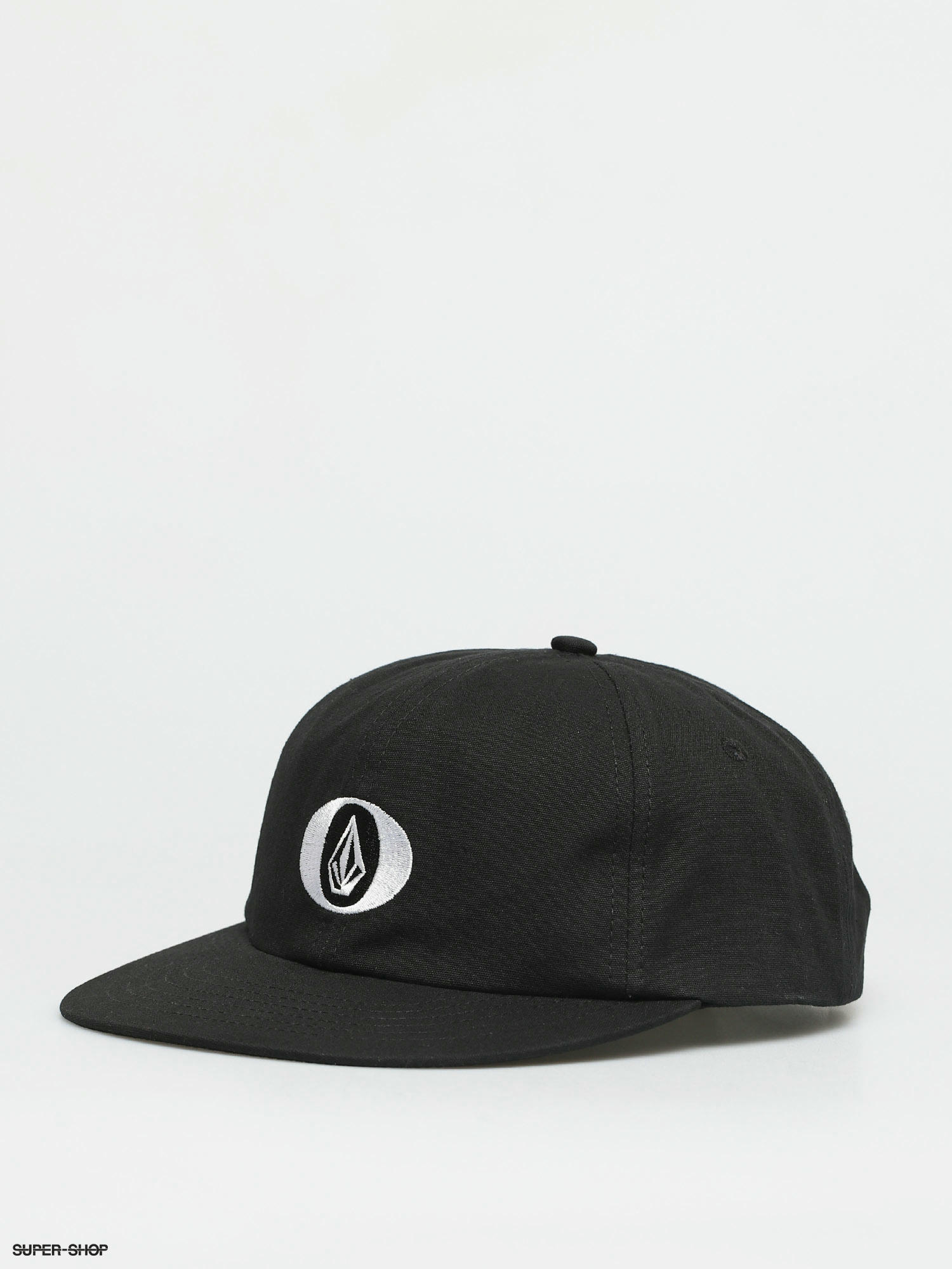 black volcom hat