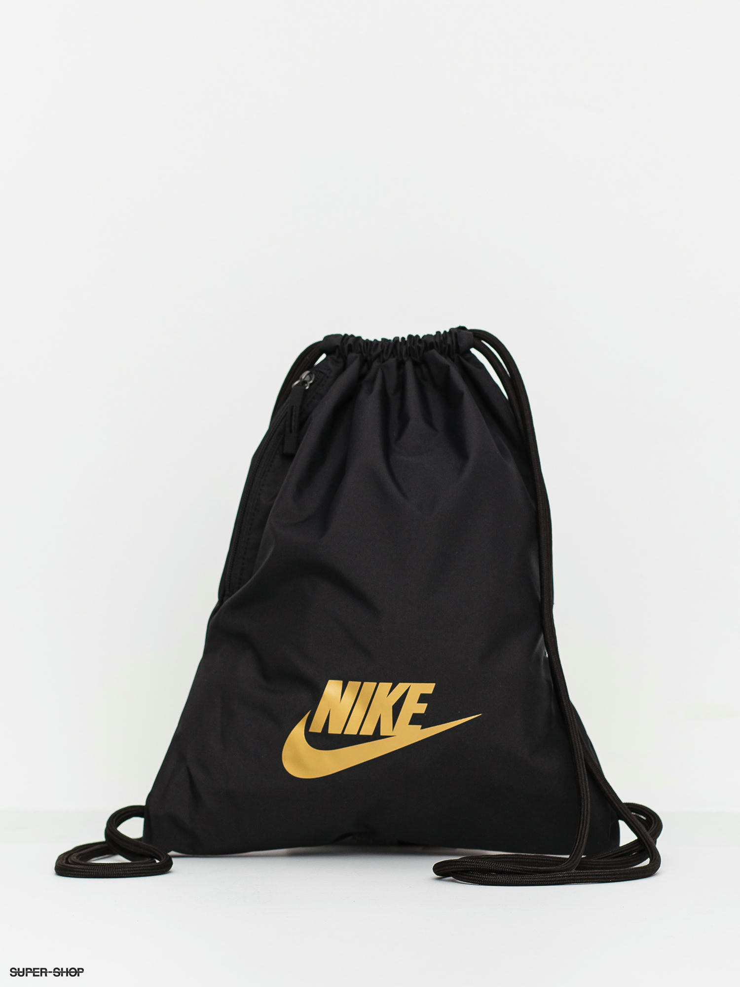 nike black and gold bag
